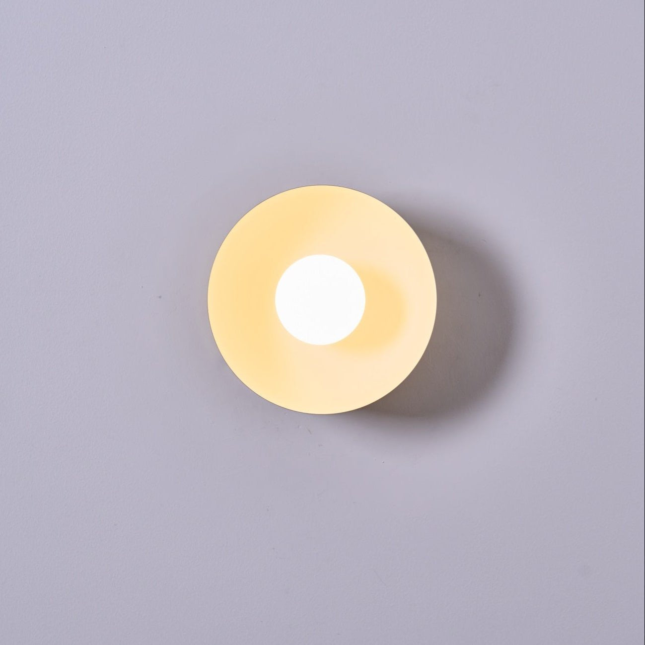 Vethaora Modern Minimalist Solar Eclipse Brass Glass Wall Light - Letslighting