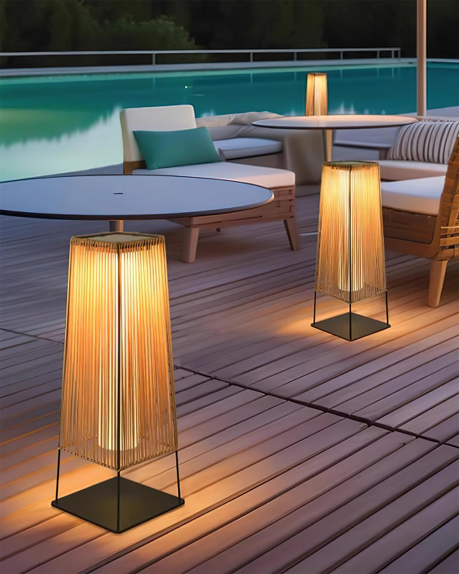 Solara Outdoor Post Light Slatted Vertical - Letslighting