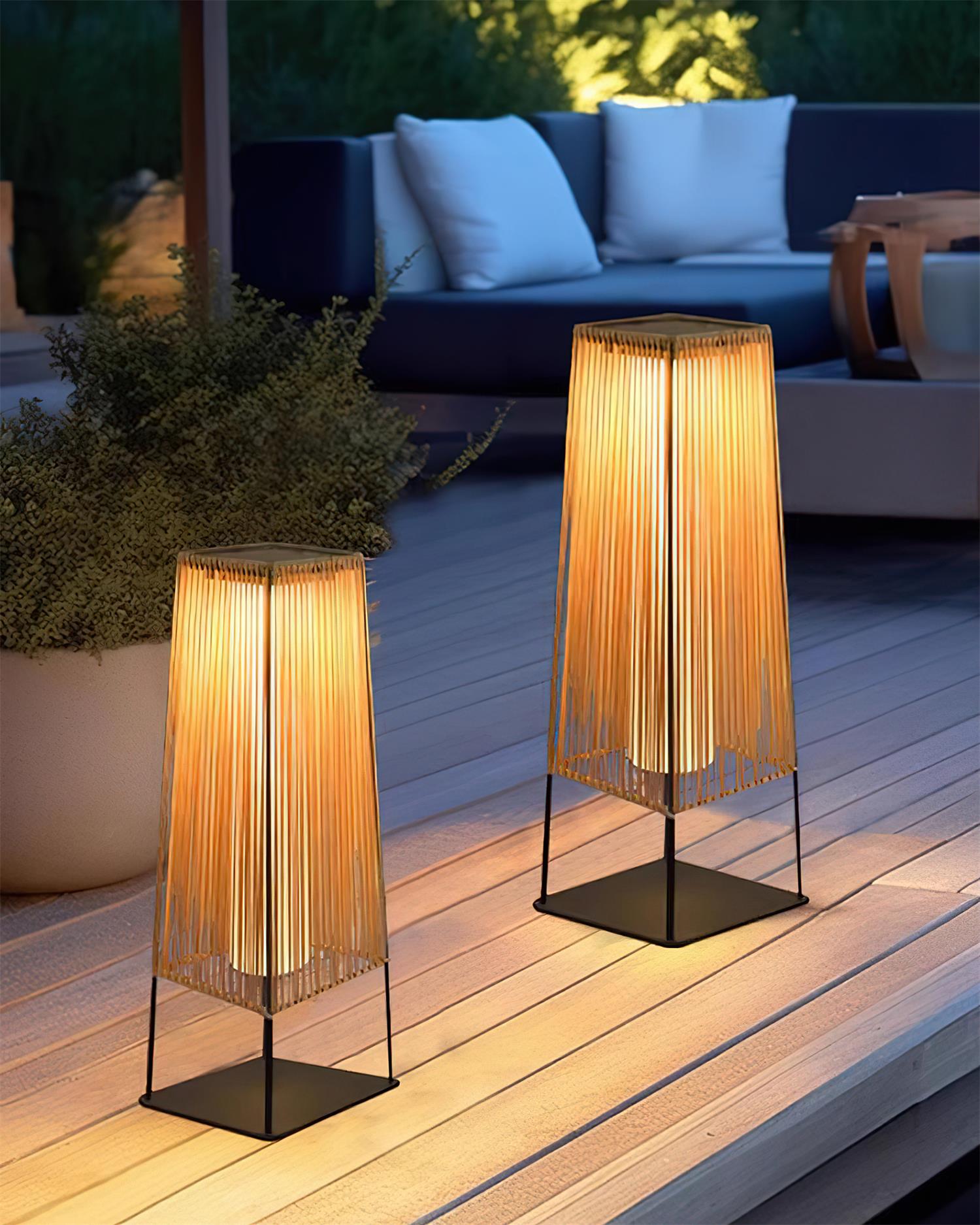Solara Outdoor Post Light Slatted Vertical - Letslighting