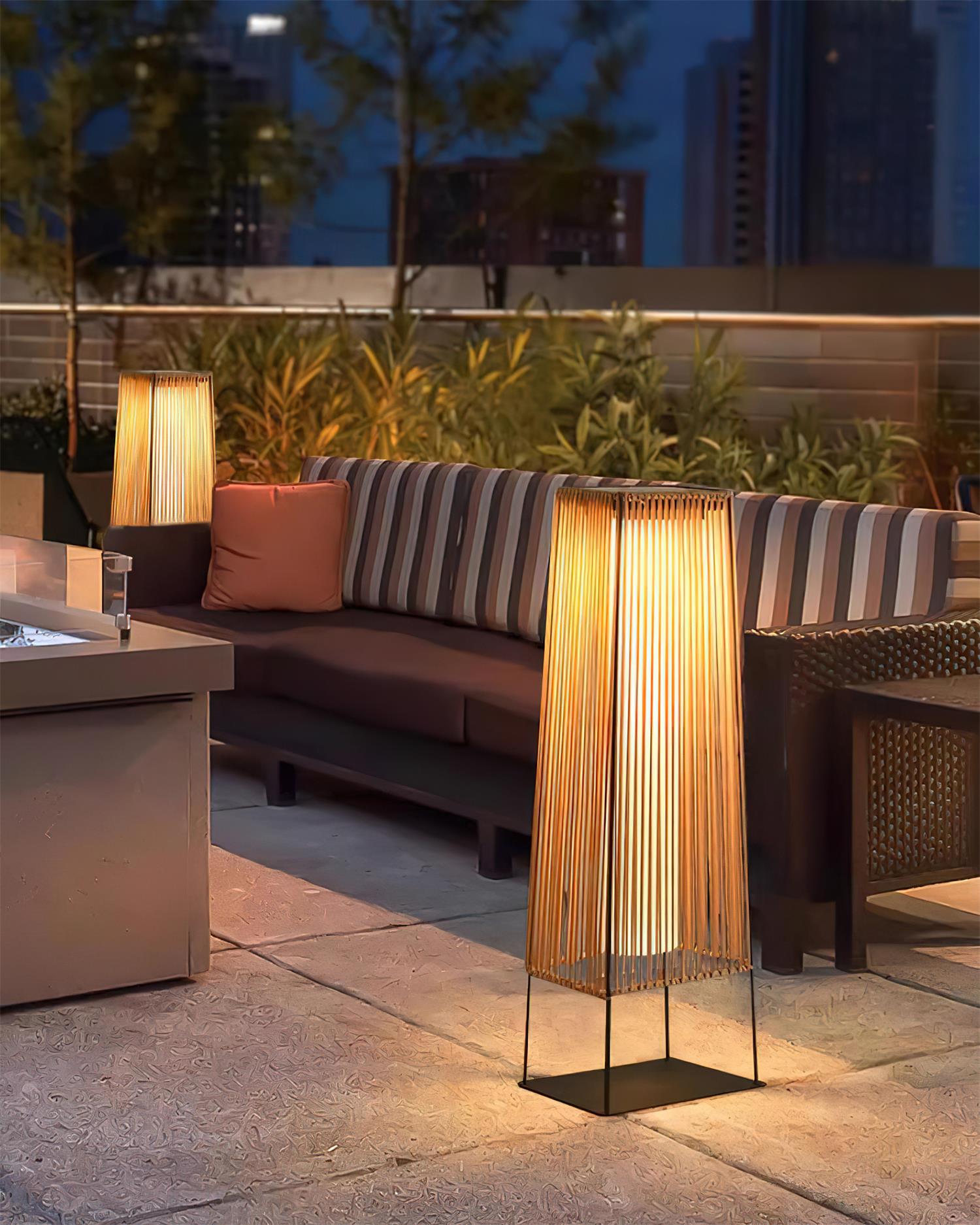 Solara Outdoor Post Light Slatted Vertical - Letslighting