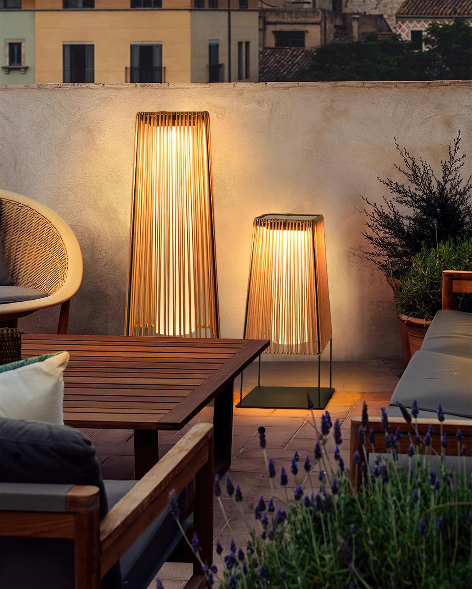 Solara Outdoor Post Light Slatted Vertical - Letslighting