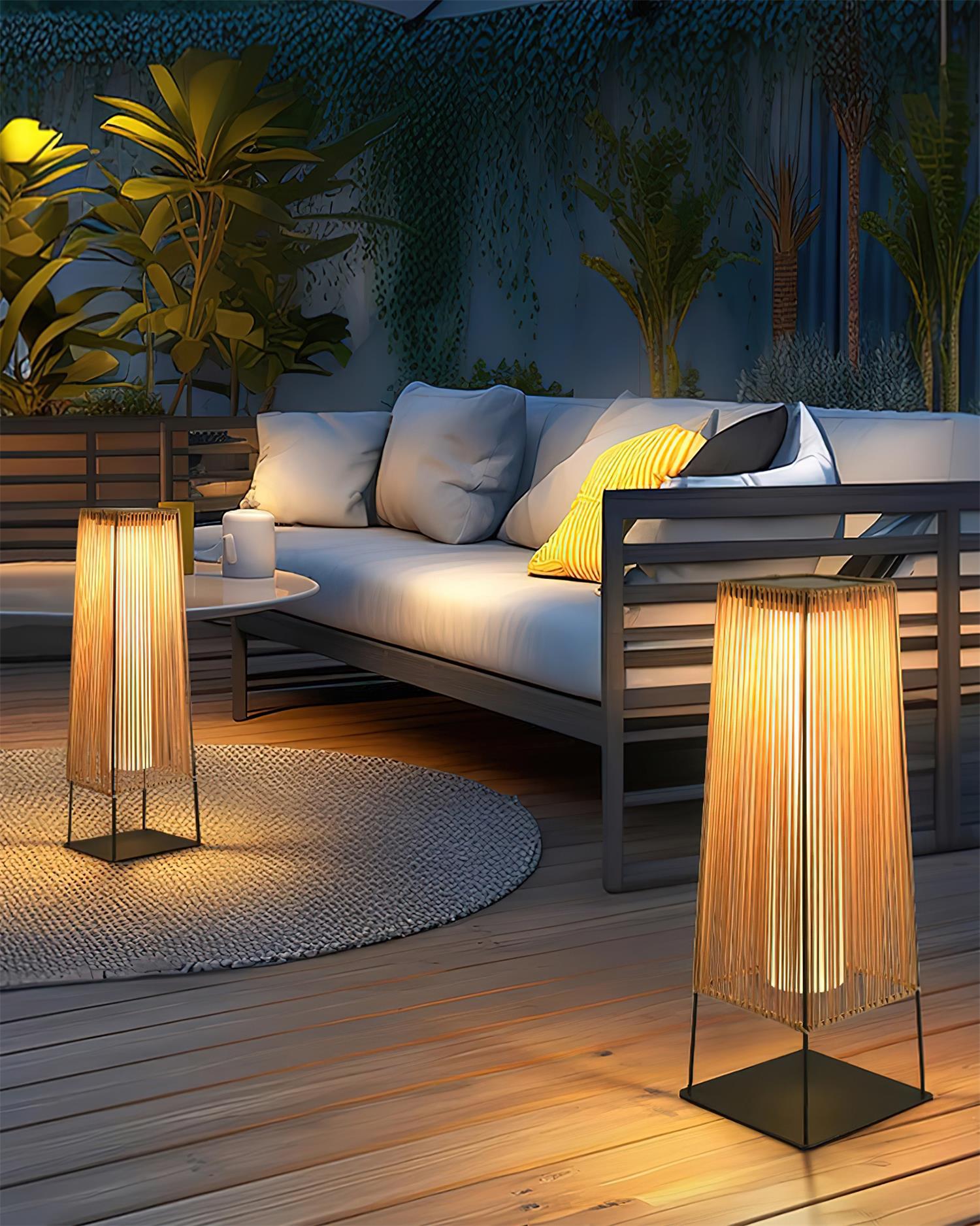 Solara Outdoor Post Light Slatted Vertical - Letslighting