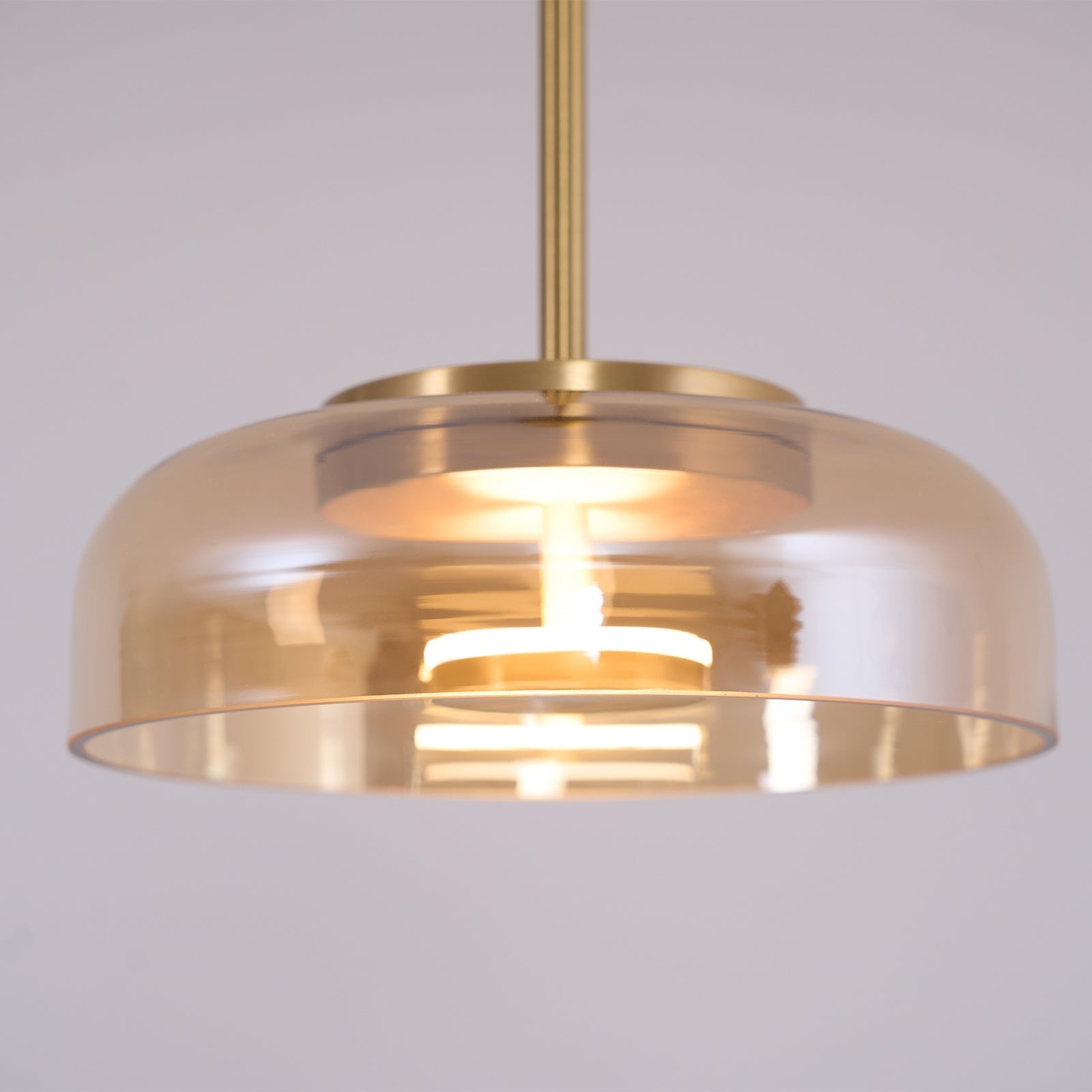 Lustra Pendant Lamp Transparent Glass Sleek - Letslighting