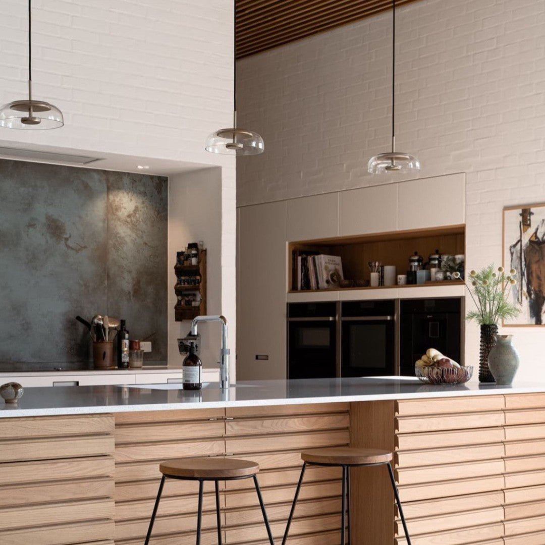 Lustra Pendant Lamp Transparent Glass Sleek - Letslighting