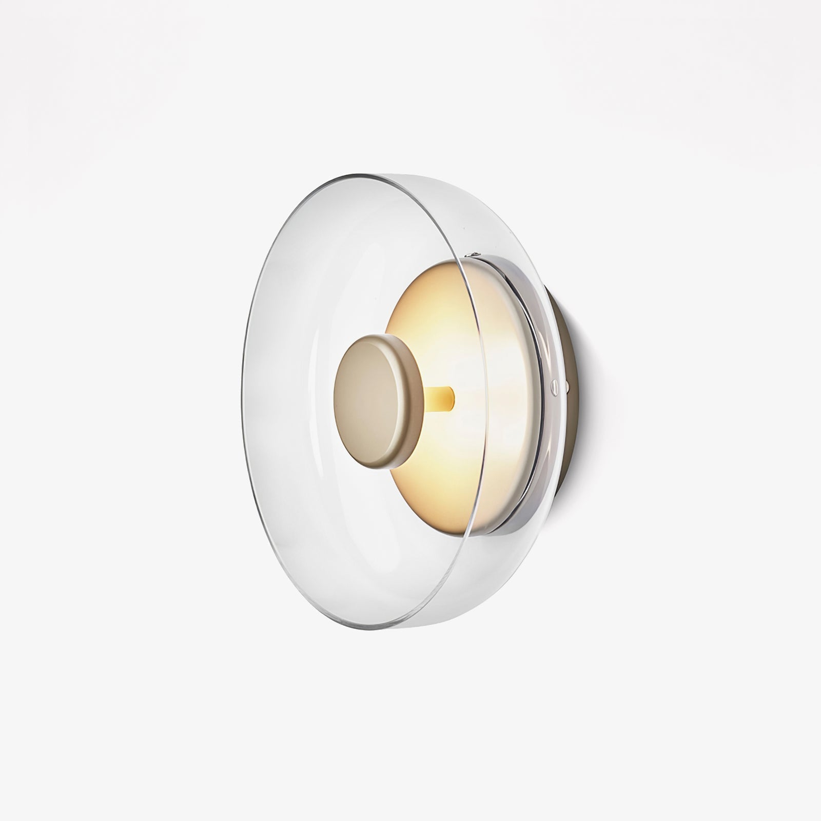 Crux Modern Minimalist Brass Glass Wall Light - Letslighting