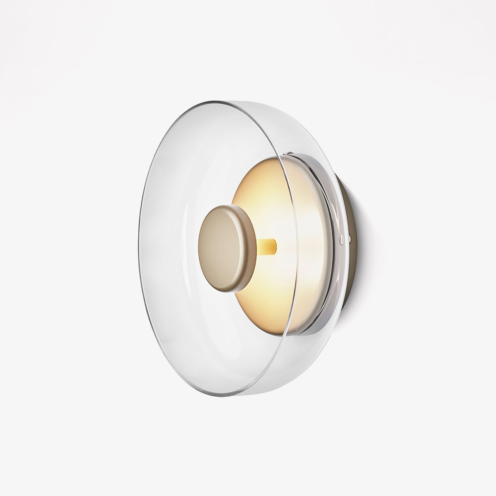 Crux Modern Minimalist Brass Glass Wall Light - Letslighting