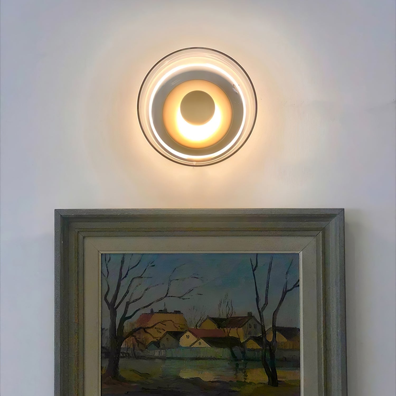 Crux Modern Minimalist Brass Glass Wall Light - Letslighting