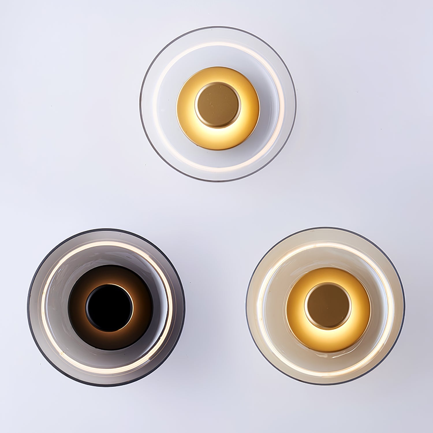 Crux Modern Minimalist Brass Glass Wall Light - Letslighting