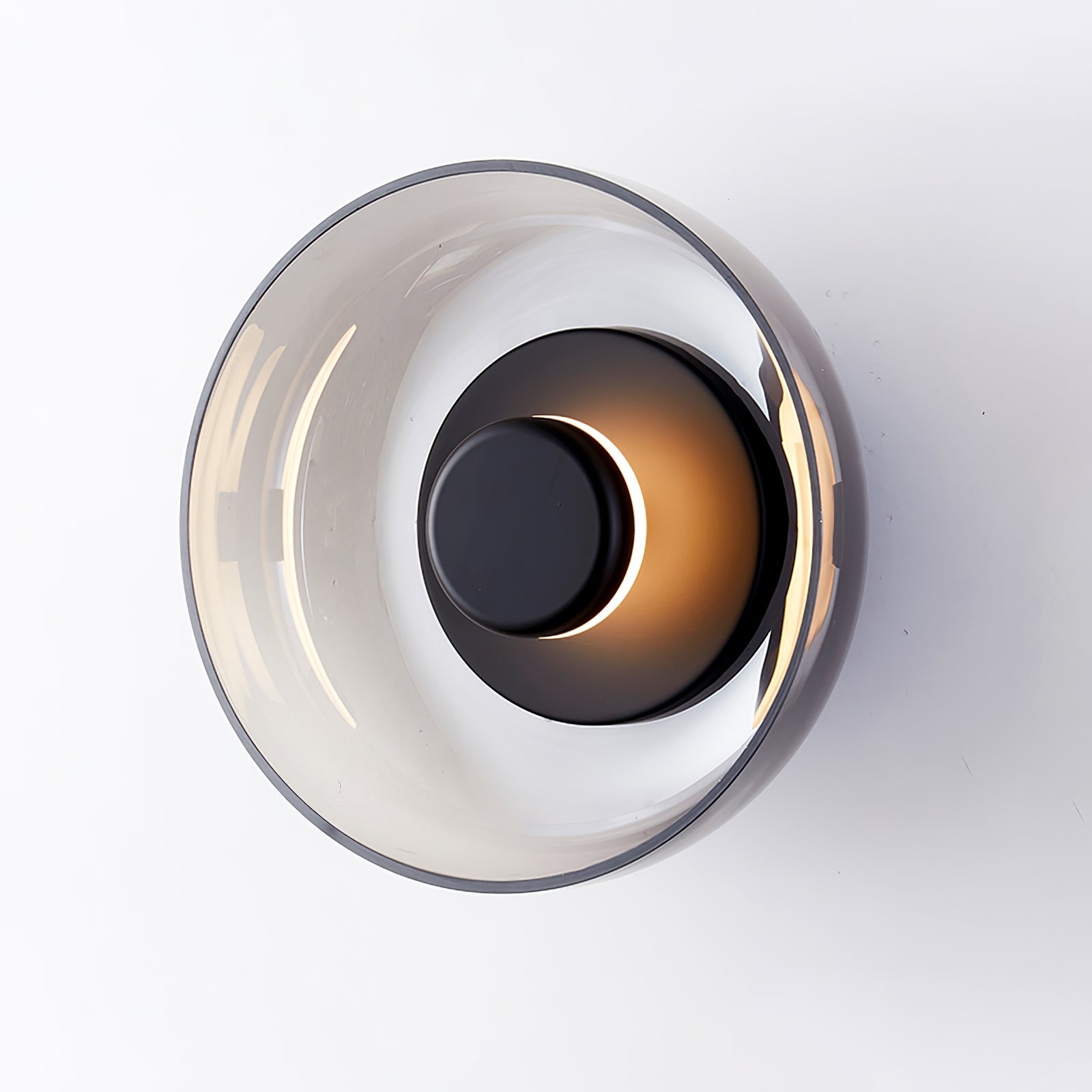 Crux Modern Minimalist Brass Glass Wall Light - Letslighting