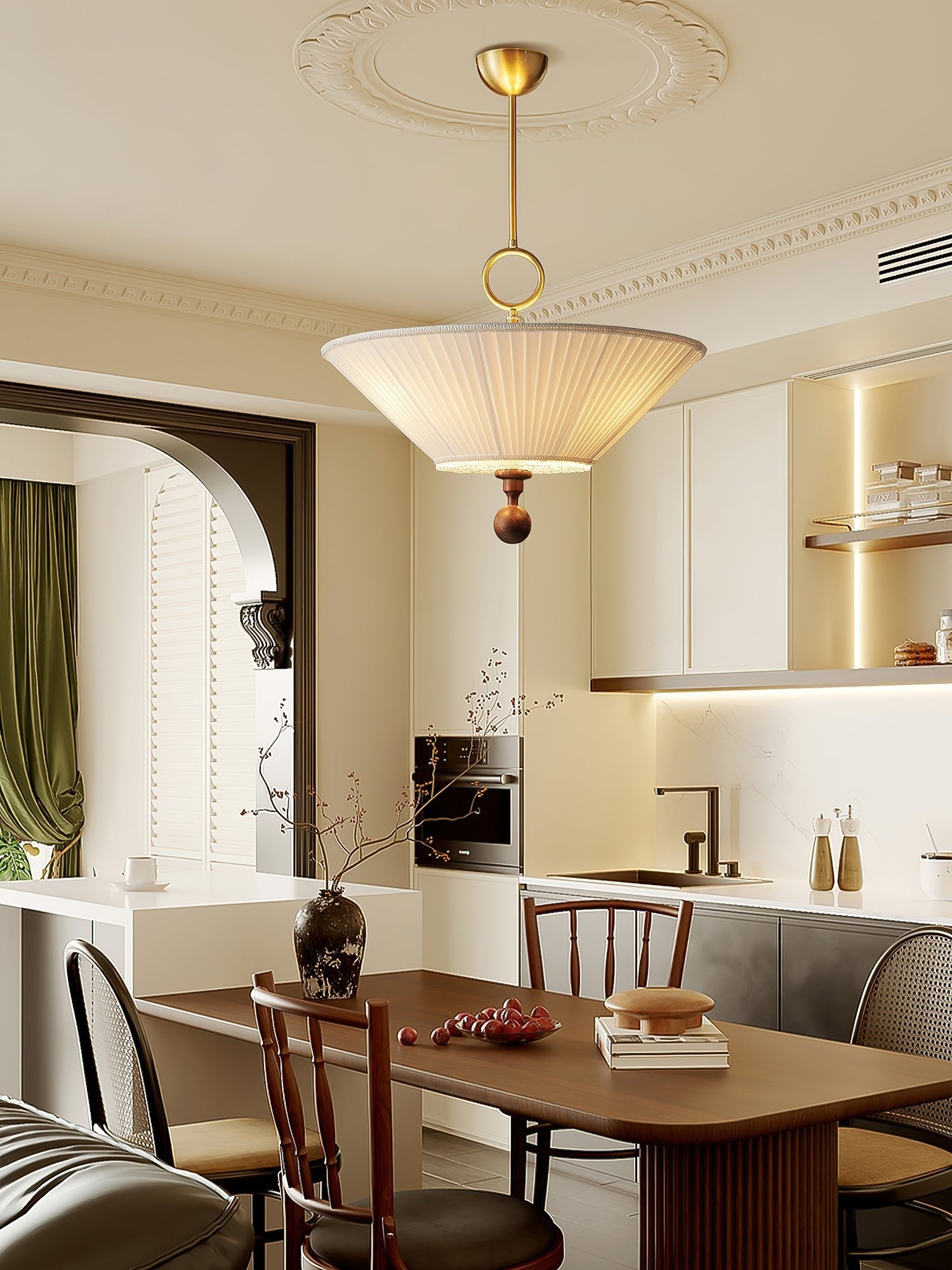 Solaria Pleated Pendant Light - Letslighting