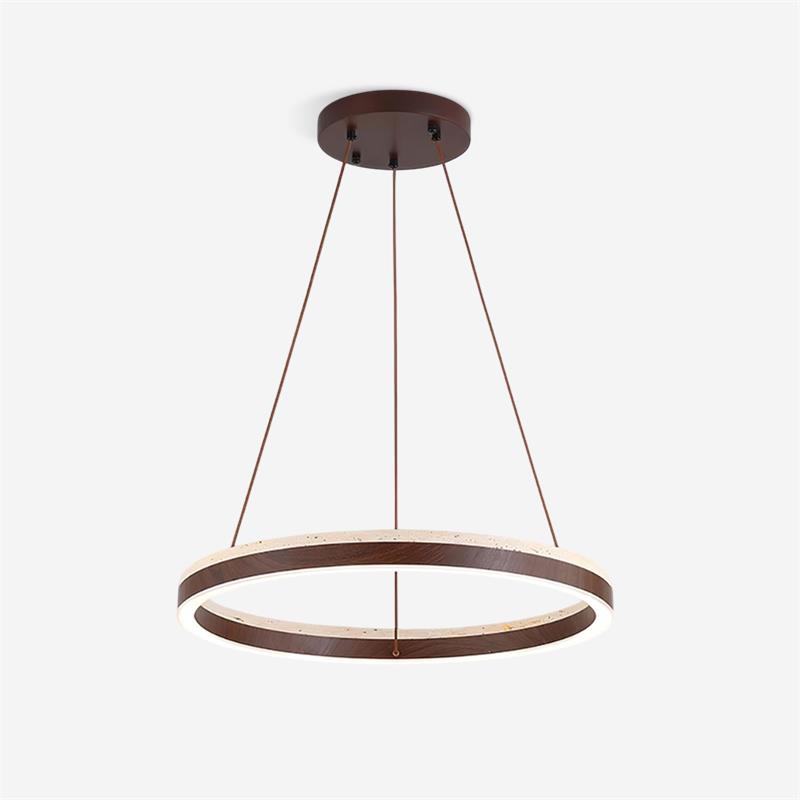 Chandelier Travertine Ring Modern For Dining Room Hotel |Letlighting