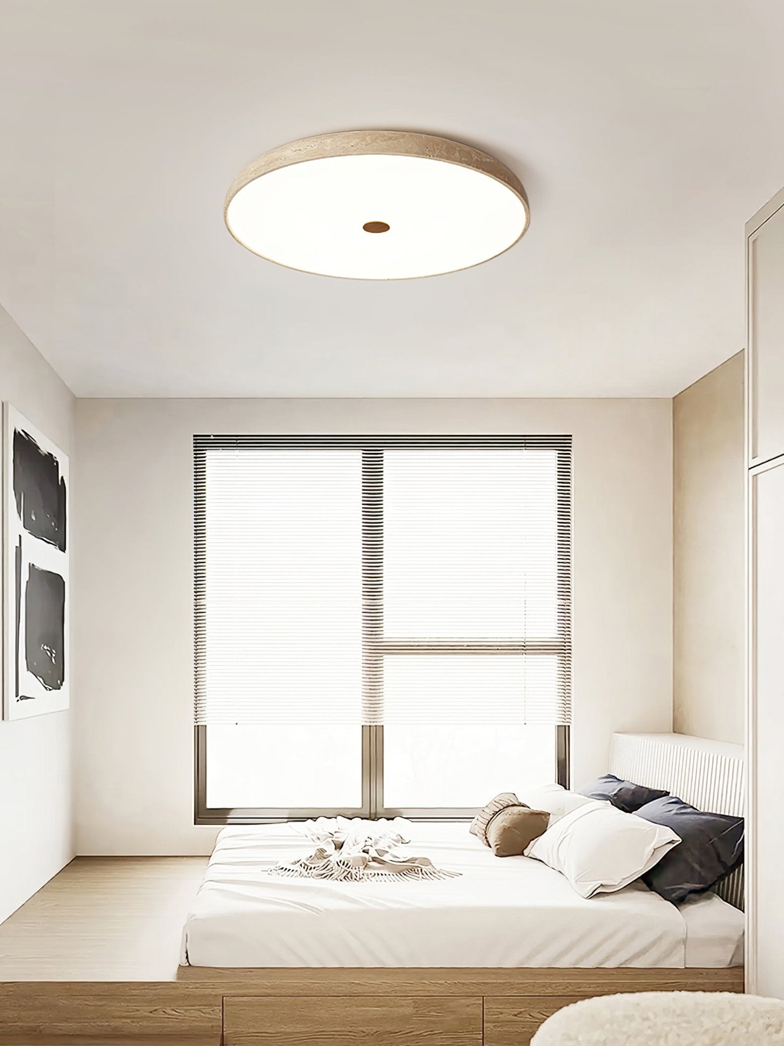 Orzoror Travertine Ceiling Light