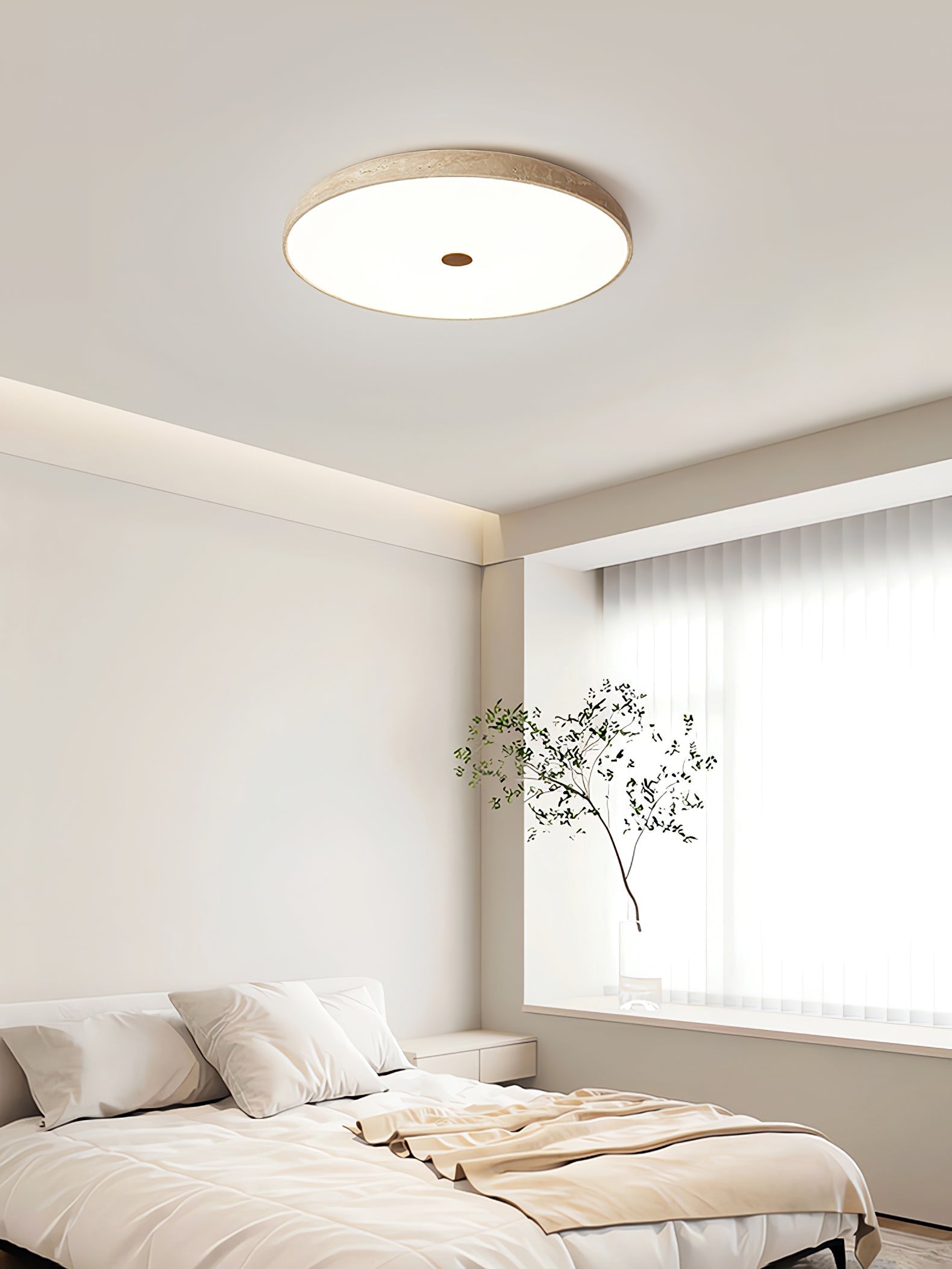 Orzoror Travertine Ceiling Light