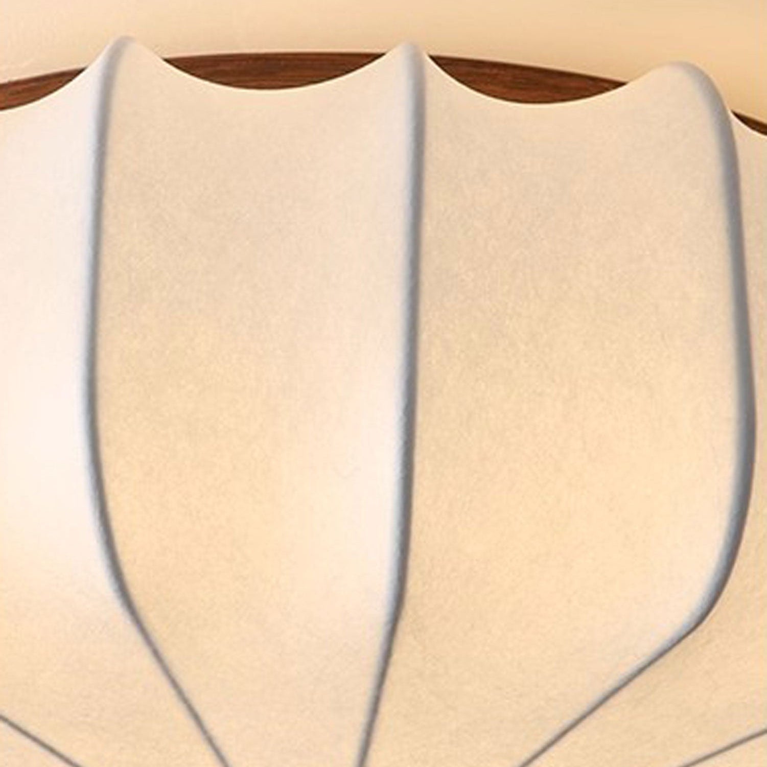 Zotala Petal Fabric Wood Flush Mount Ceiling Light - Letslighting