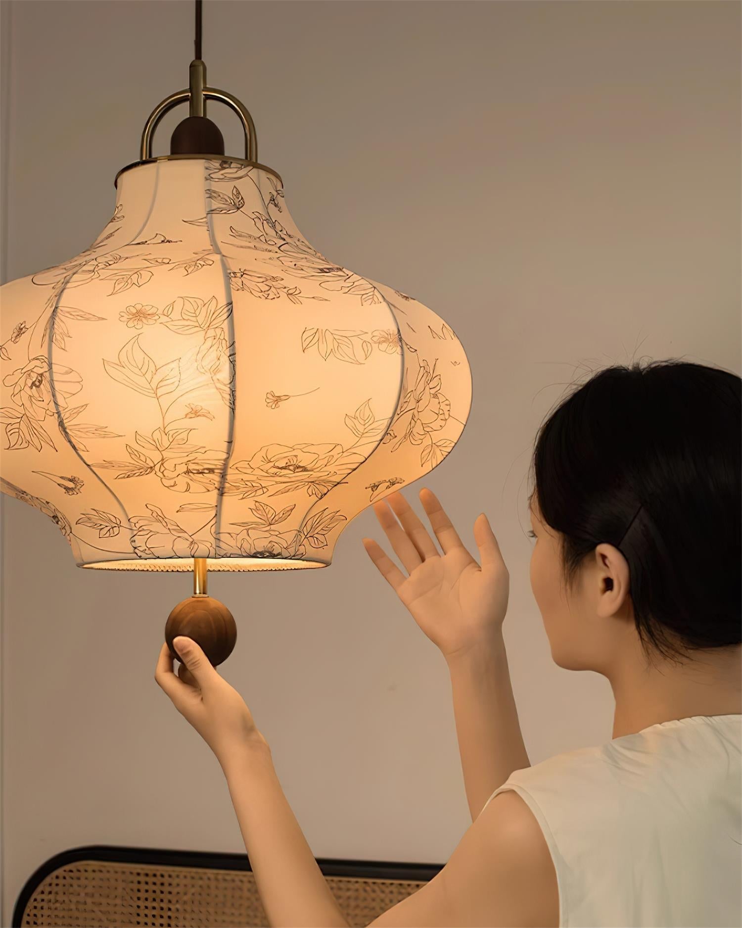 Calira Fabric Pendant Lamp - Letslighting