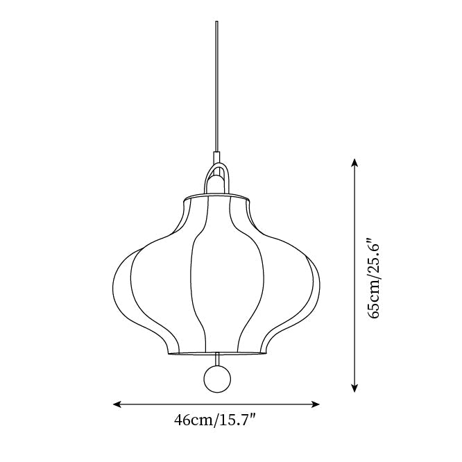 Calira Fabric Pendant Lamp - Letslighting