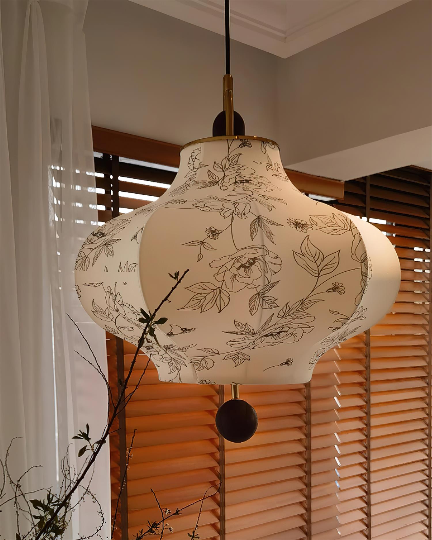 Calira Fabric Pendant Lamp - Letslighting