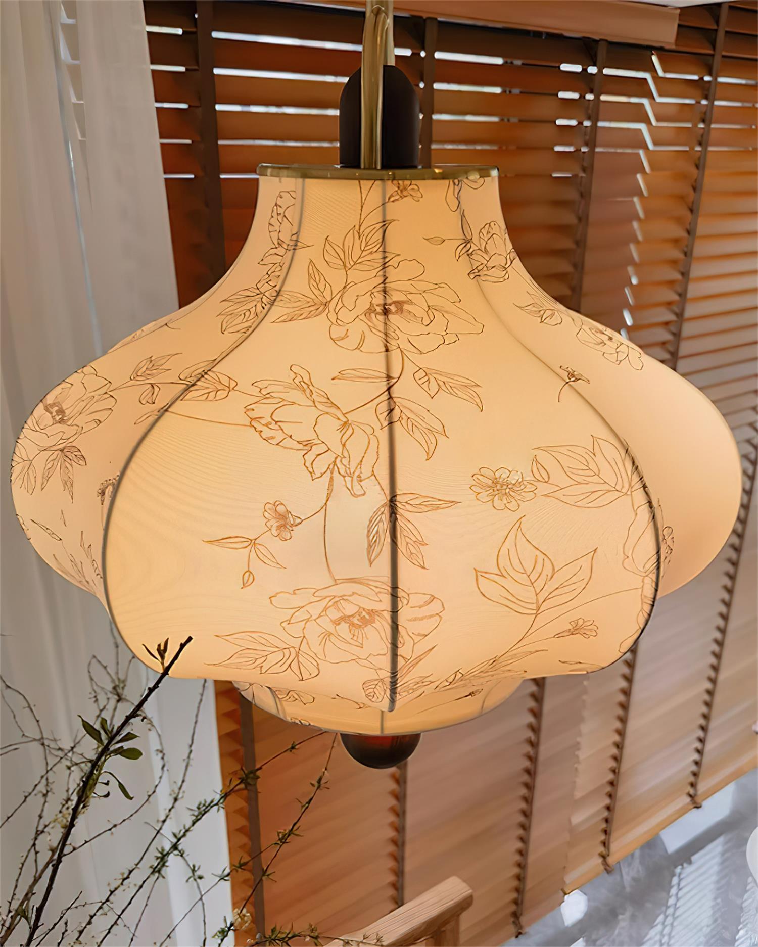 Calira Fabric Pendant Lamp - Letslighting