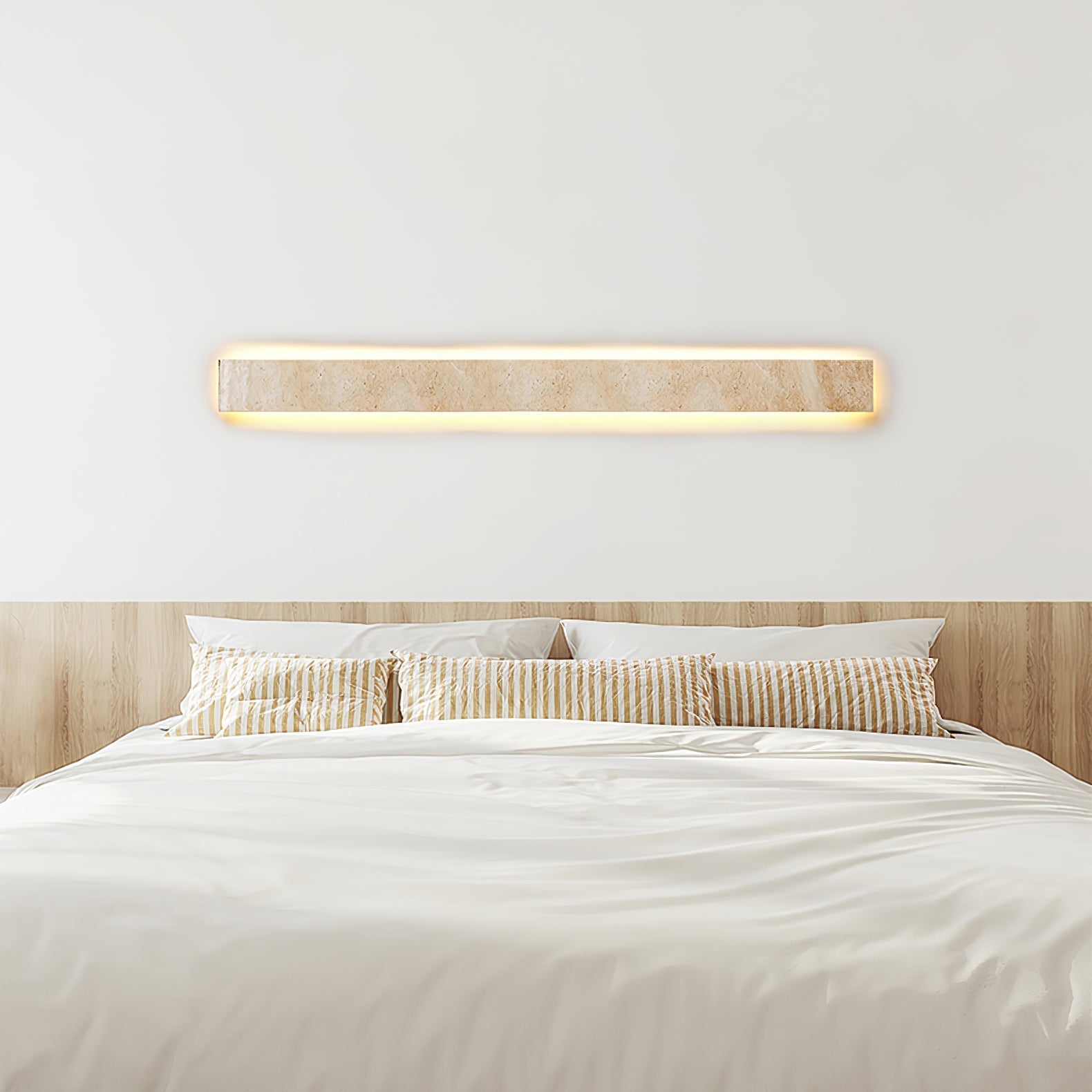 Olnorir Slim Rectangle Travertine Wall Light - Letslighting