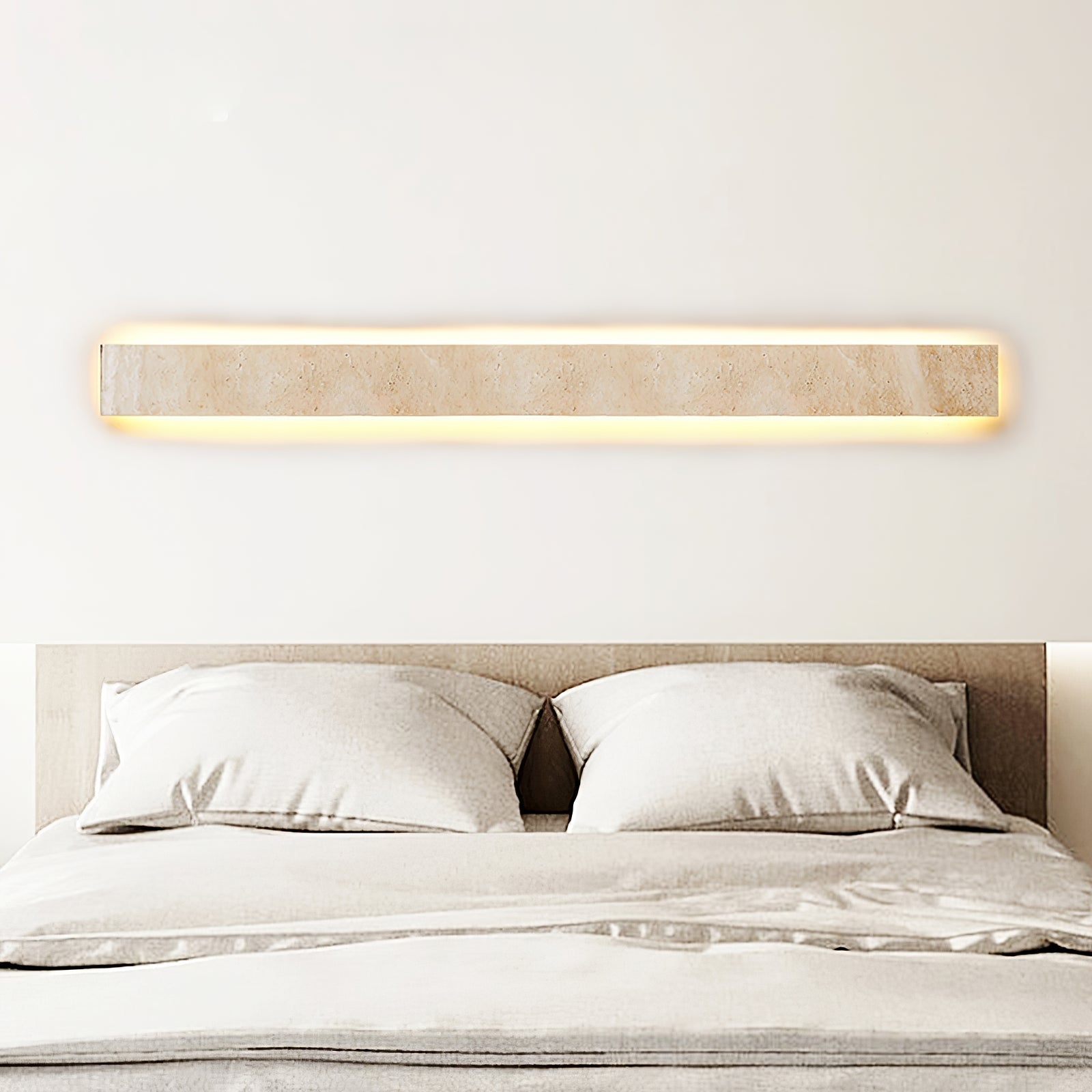 Olnorir Slim Rectangle Travertine Wall Light - Letslighting