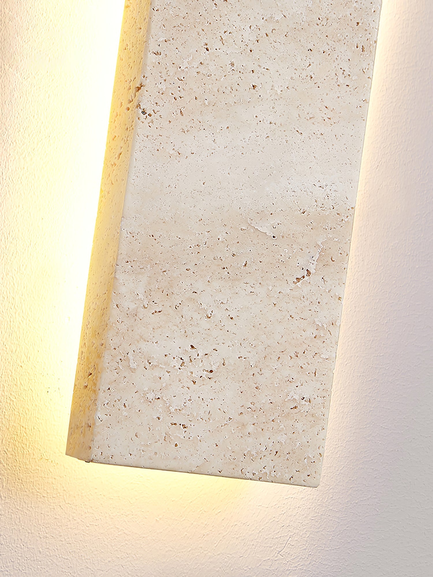 Solis Minimalist Travertine Wall Light