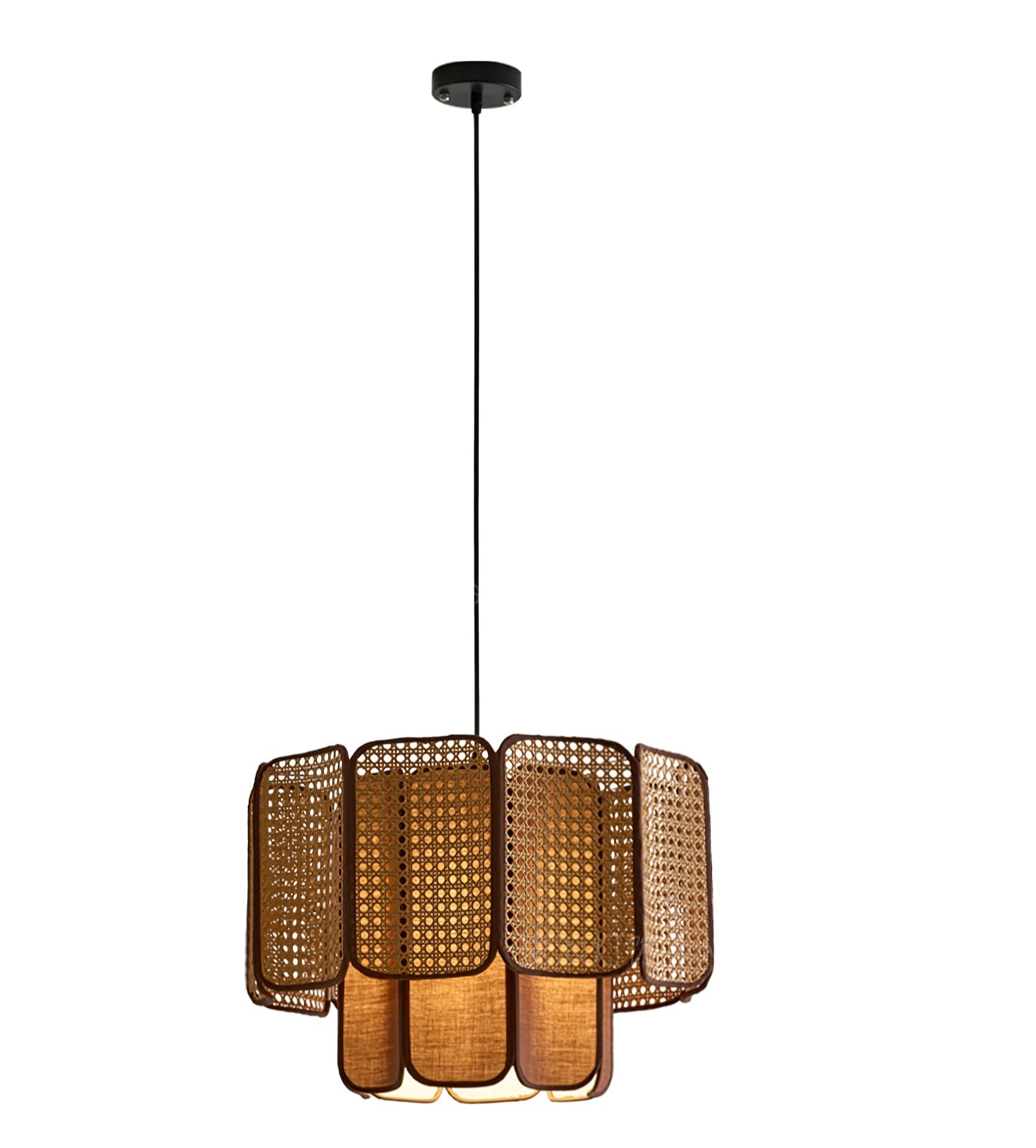 Cane Vintage Fabric Pendant Lamp - Letslighting