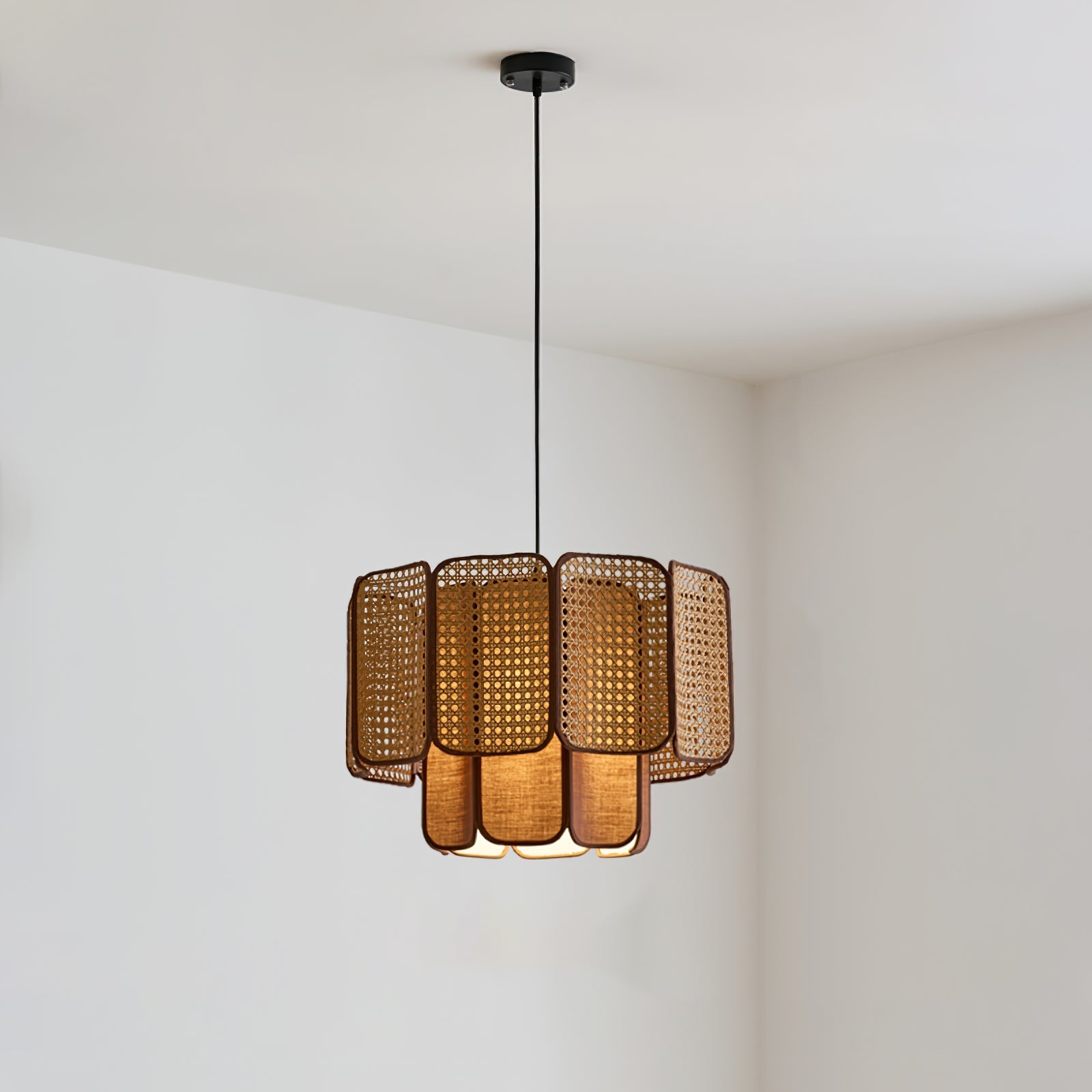 Cane Vintage Fabric Pendant Lamp - Letslighting