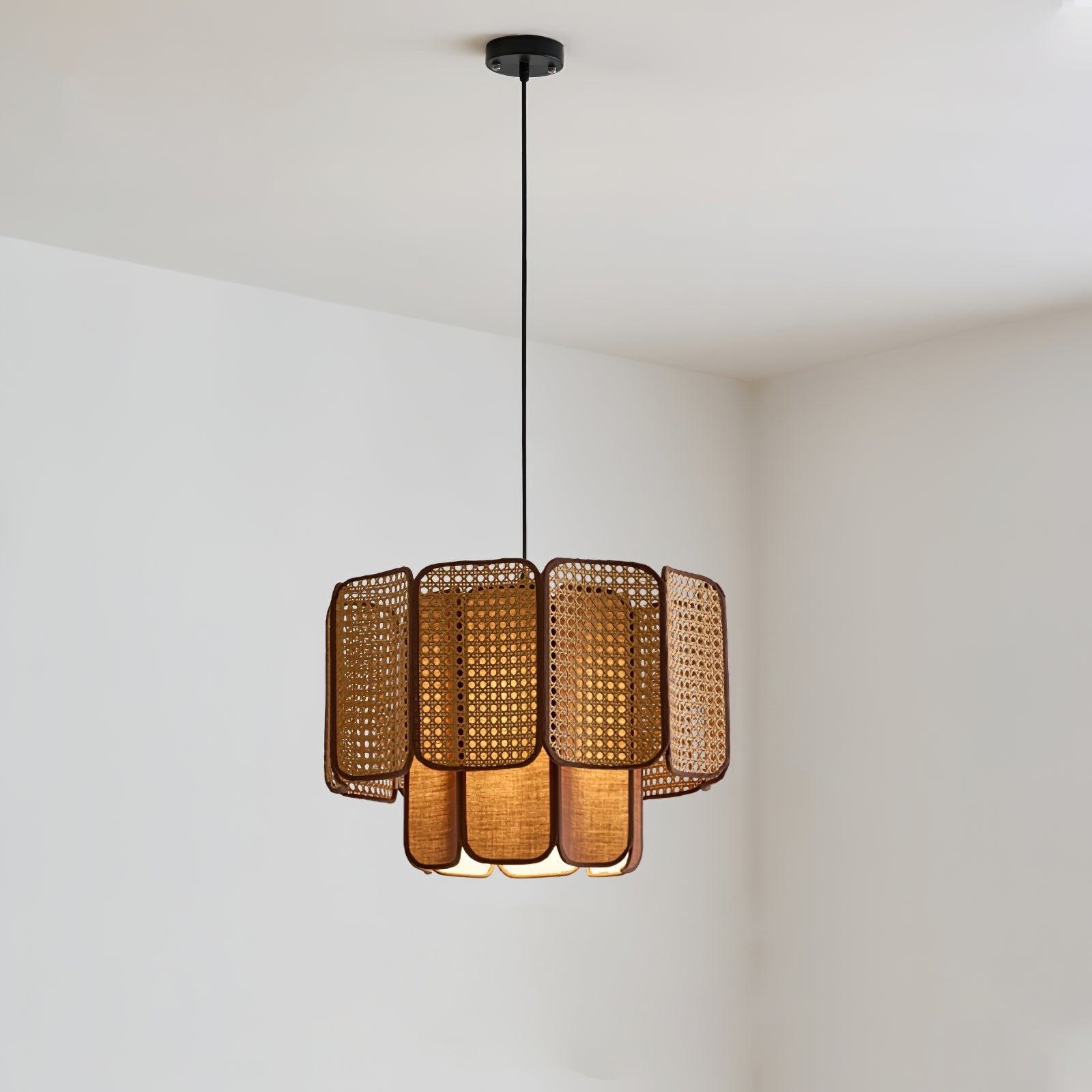Cane Vintage Fabric Pendant Lamp - Letslighting