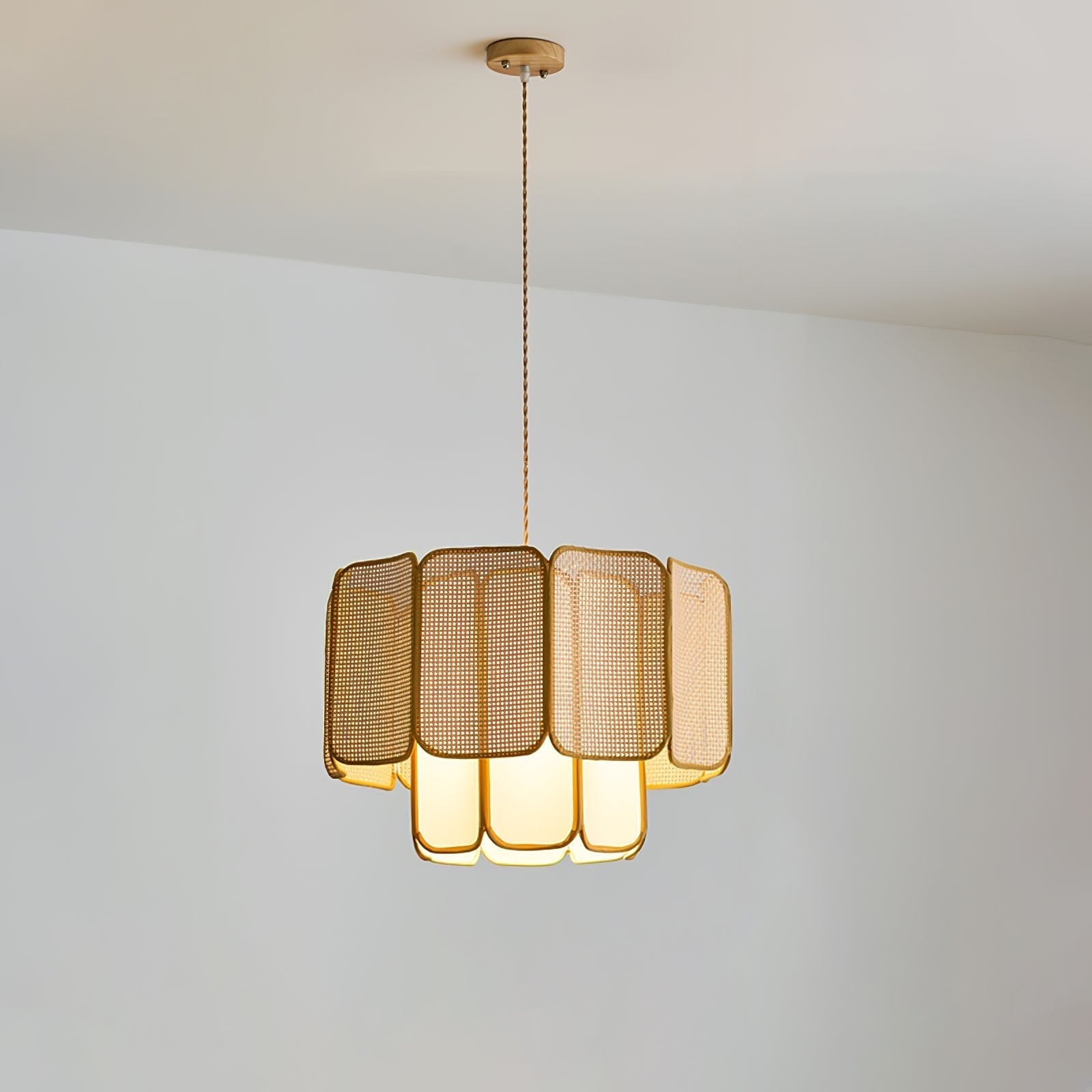 Cane Vintage Fabric Pendant Lamp - Letslighting