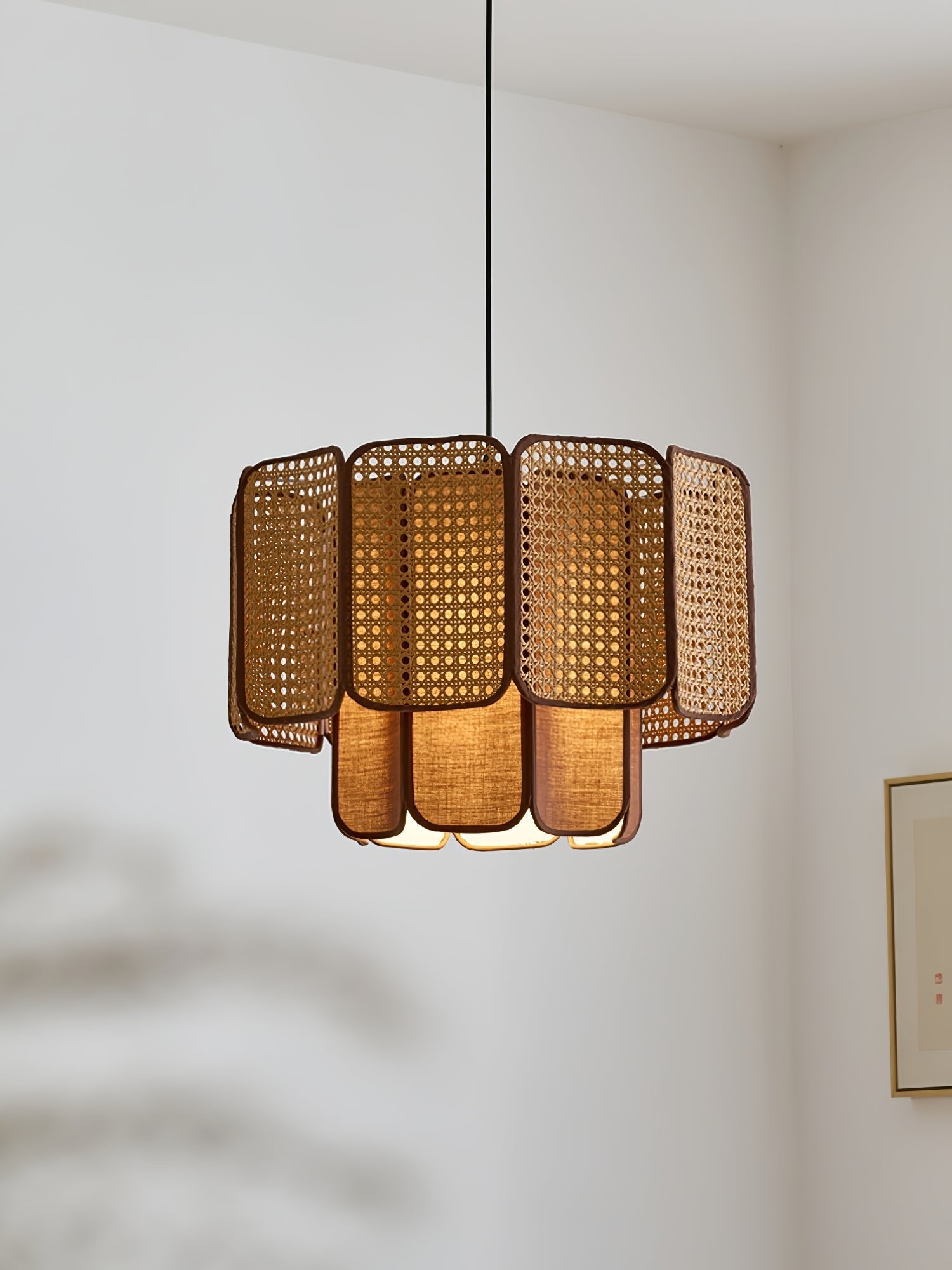 Cane Vintage Fabric Pendant Lamp - Letslighting