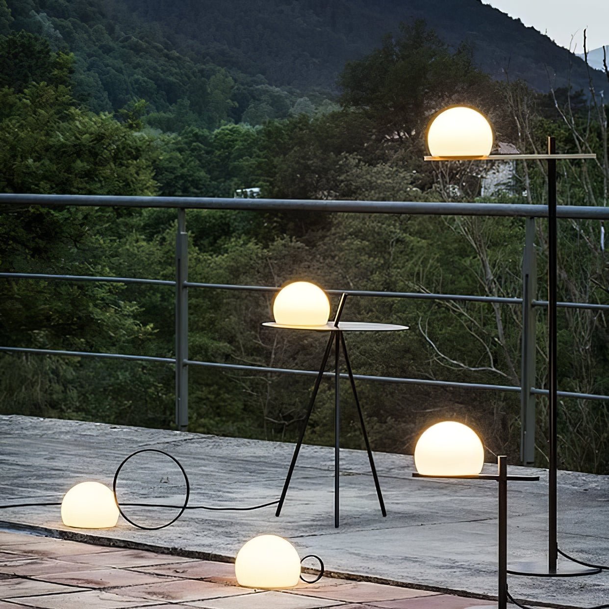 Ray Solar Tripod Outdoor Table Floor Lamp - Letslighting