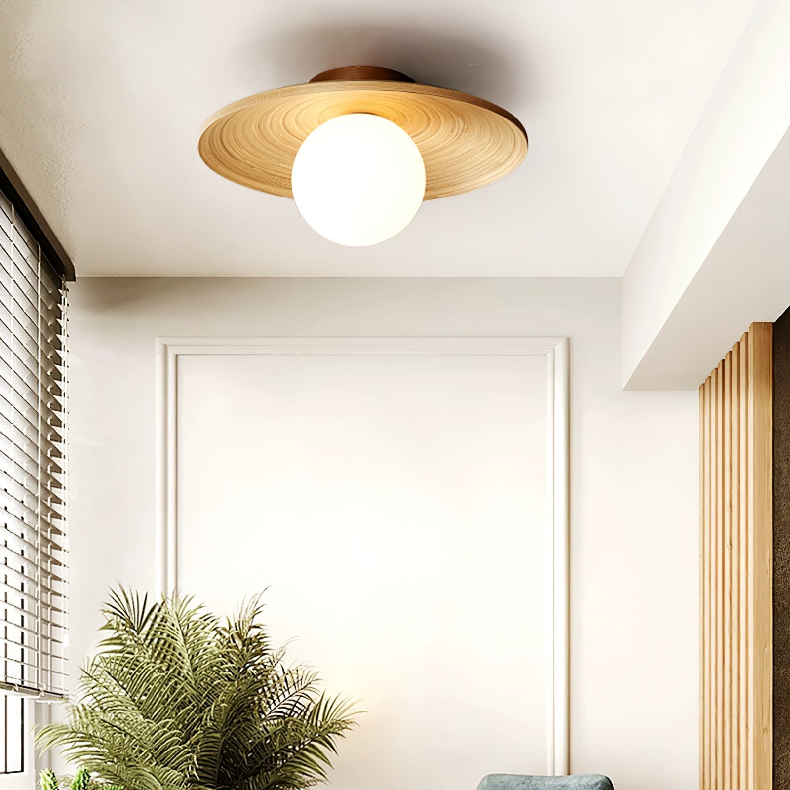 Lustra Ceiling Light Soluna Wood Orbital - Letslighting