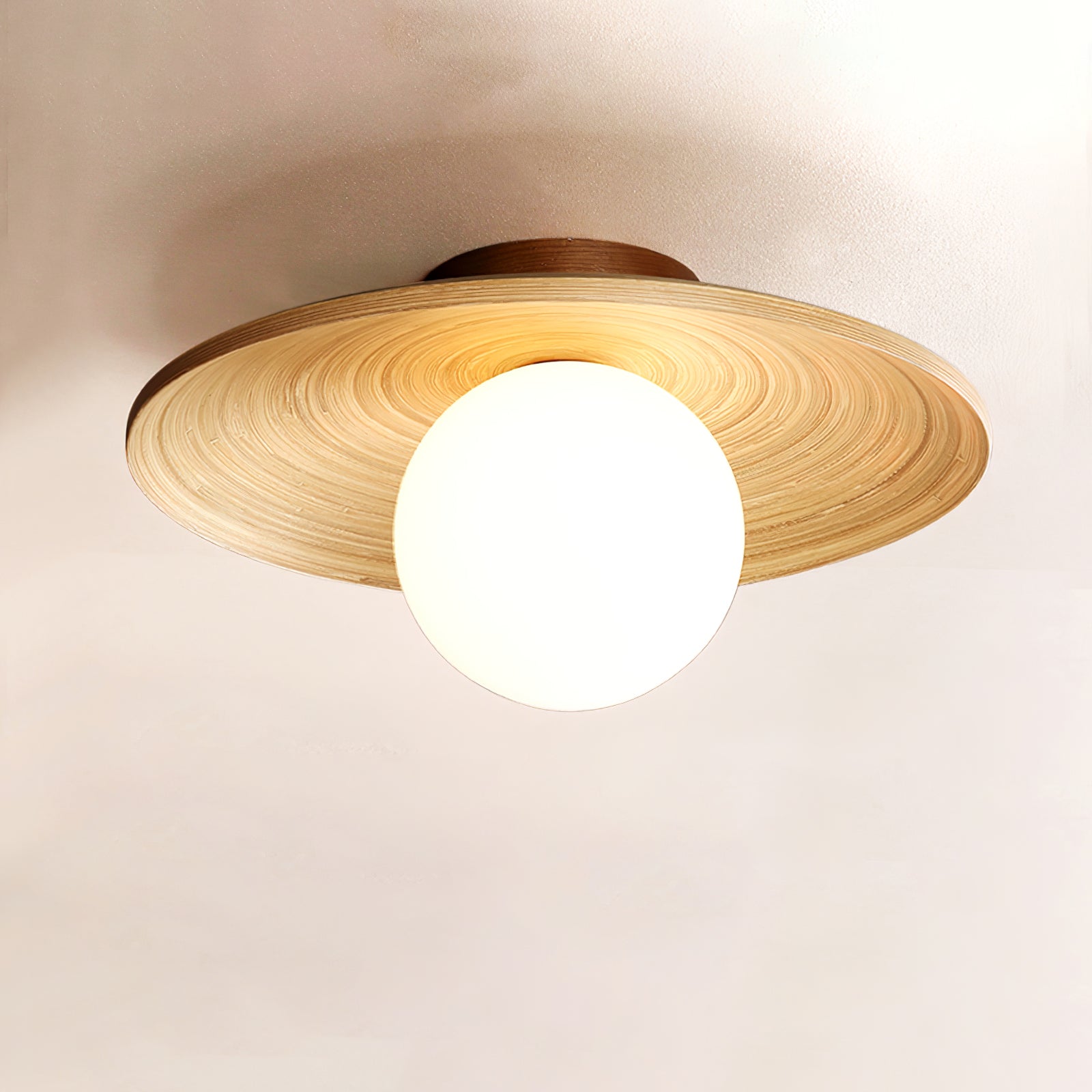 Lustra Ceiling Light Soluna Wood Orbital - Letslighting