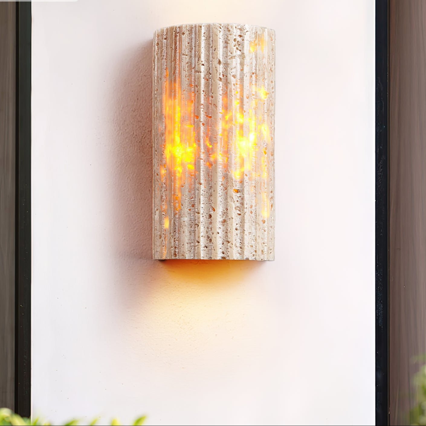 Sysilion Travertine Wall Light
