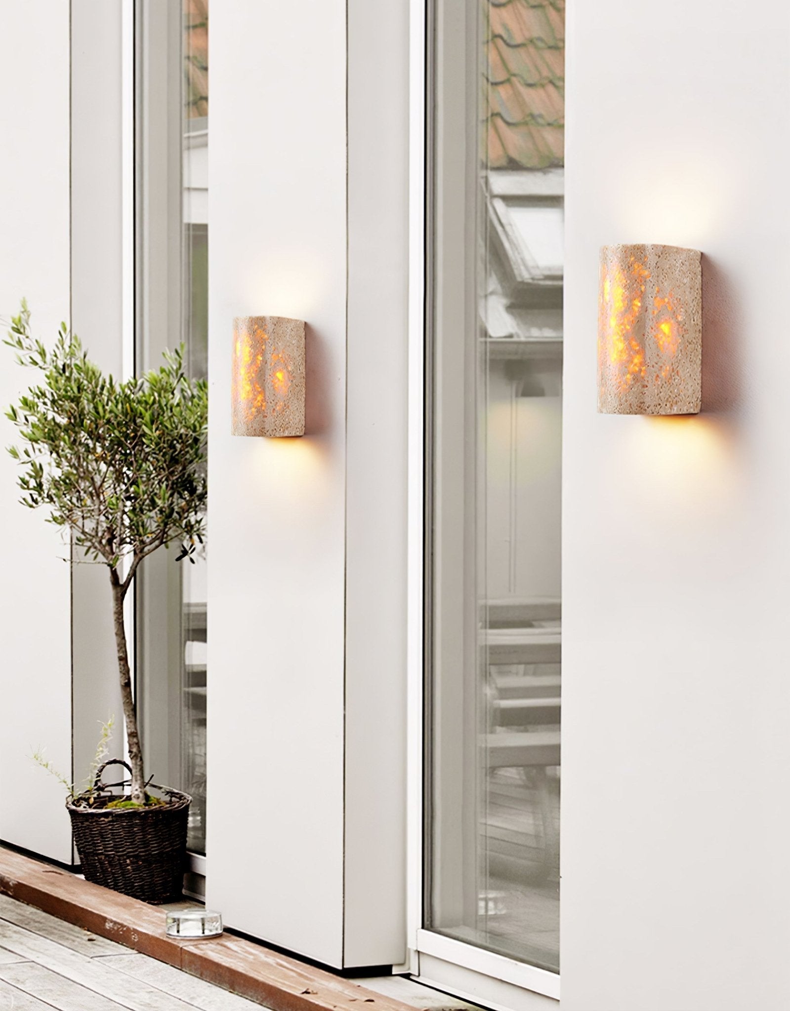 Sysilion Travertine Wall Light