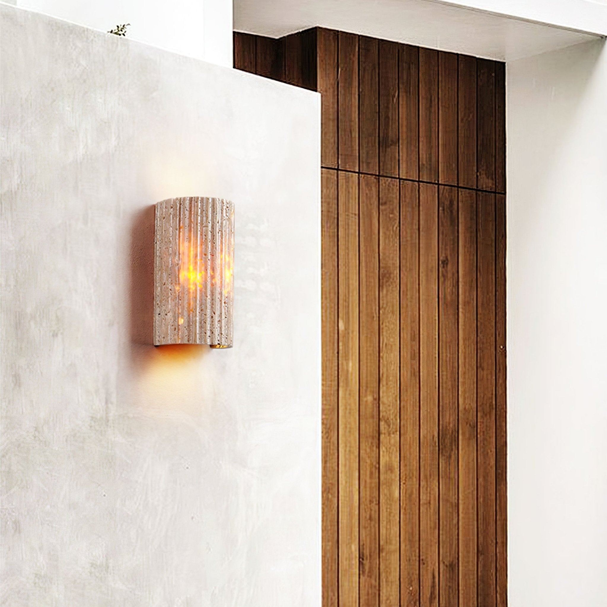 Sysilion Travertine Wall Light