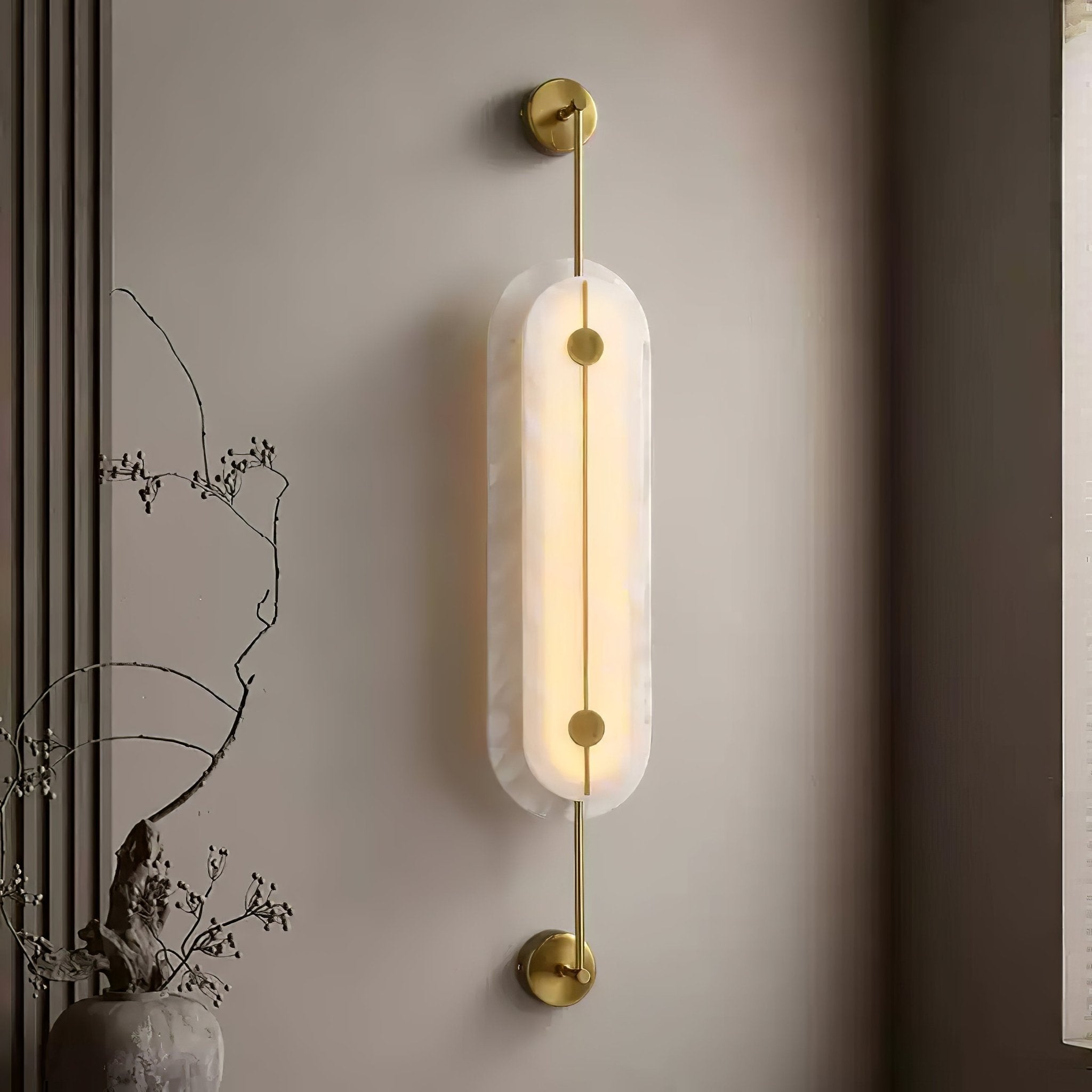 Cudorel Oval Alabaster Wall Light
