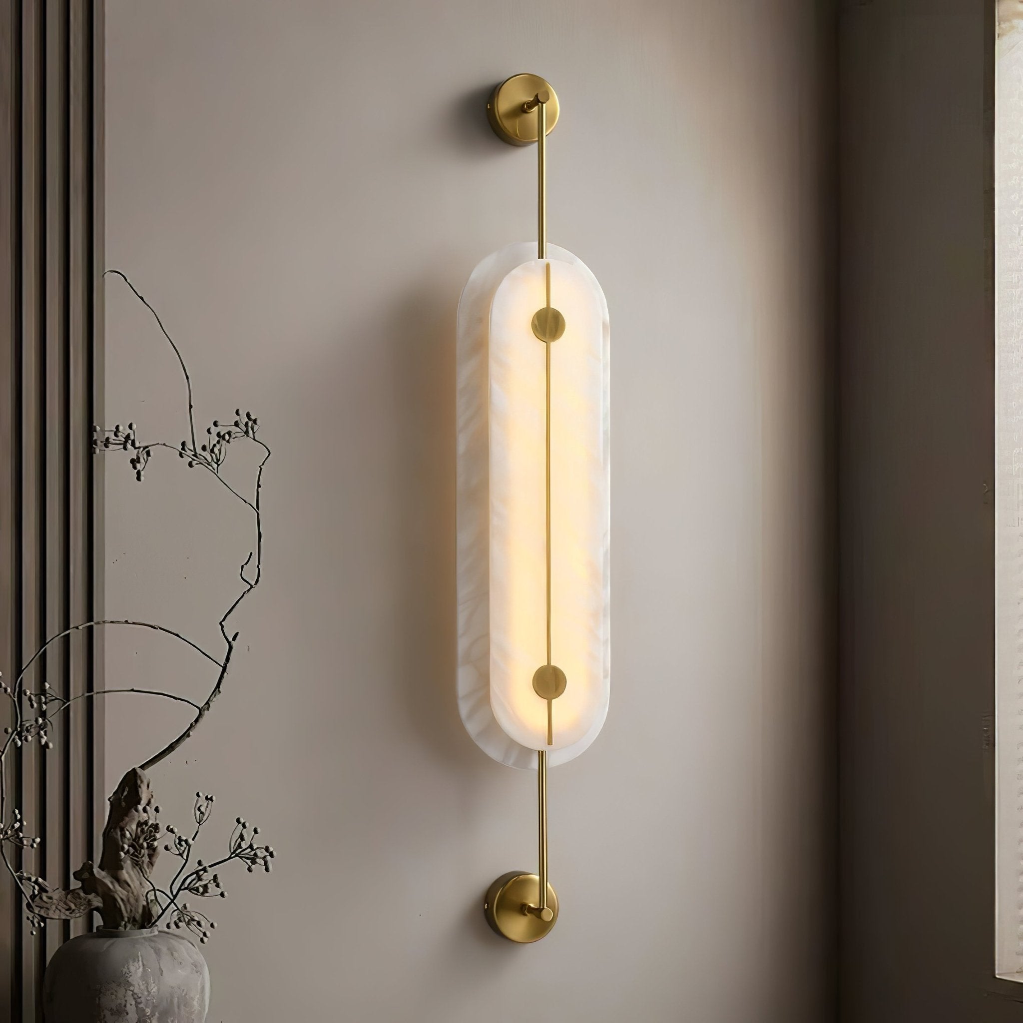 Cudorel Oval Alabaster Wall Light