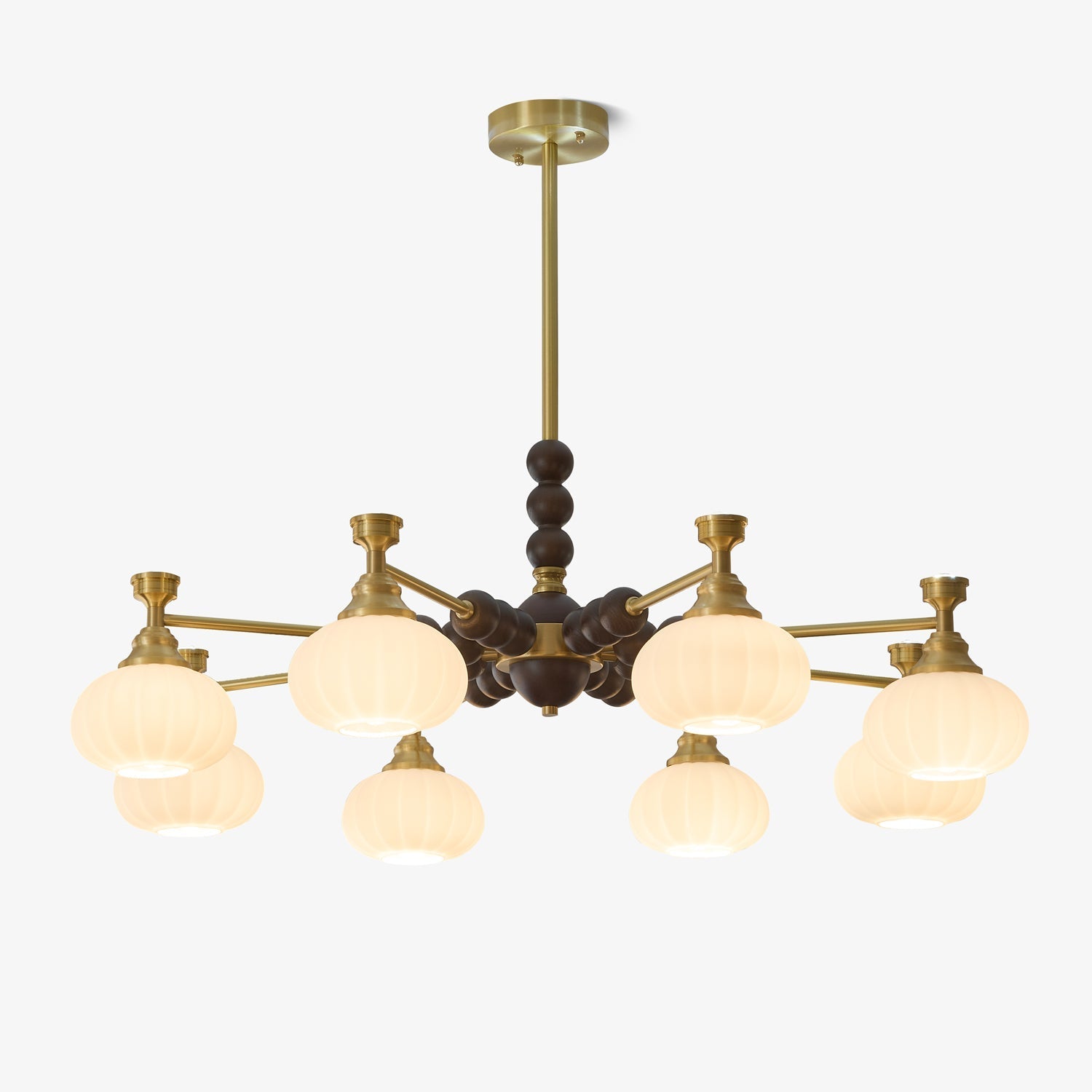 Avdorira Elegance Vintage Brass Wood Chandelier - Letslighting