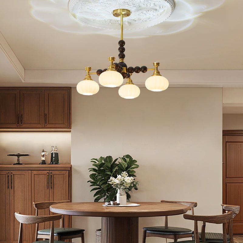 Avdorira Elegance Vintage Brass Wood Chandelier - Letslighting