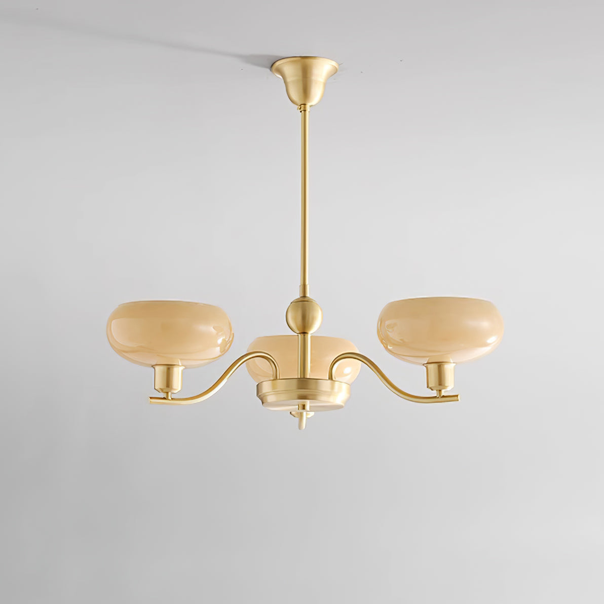 Havana Chandelier Brass and Glass - Letslighting