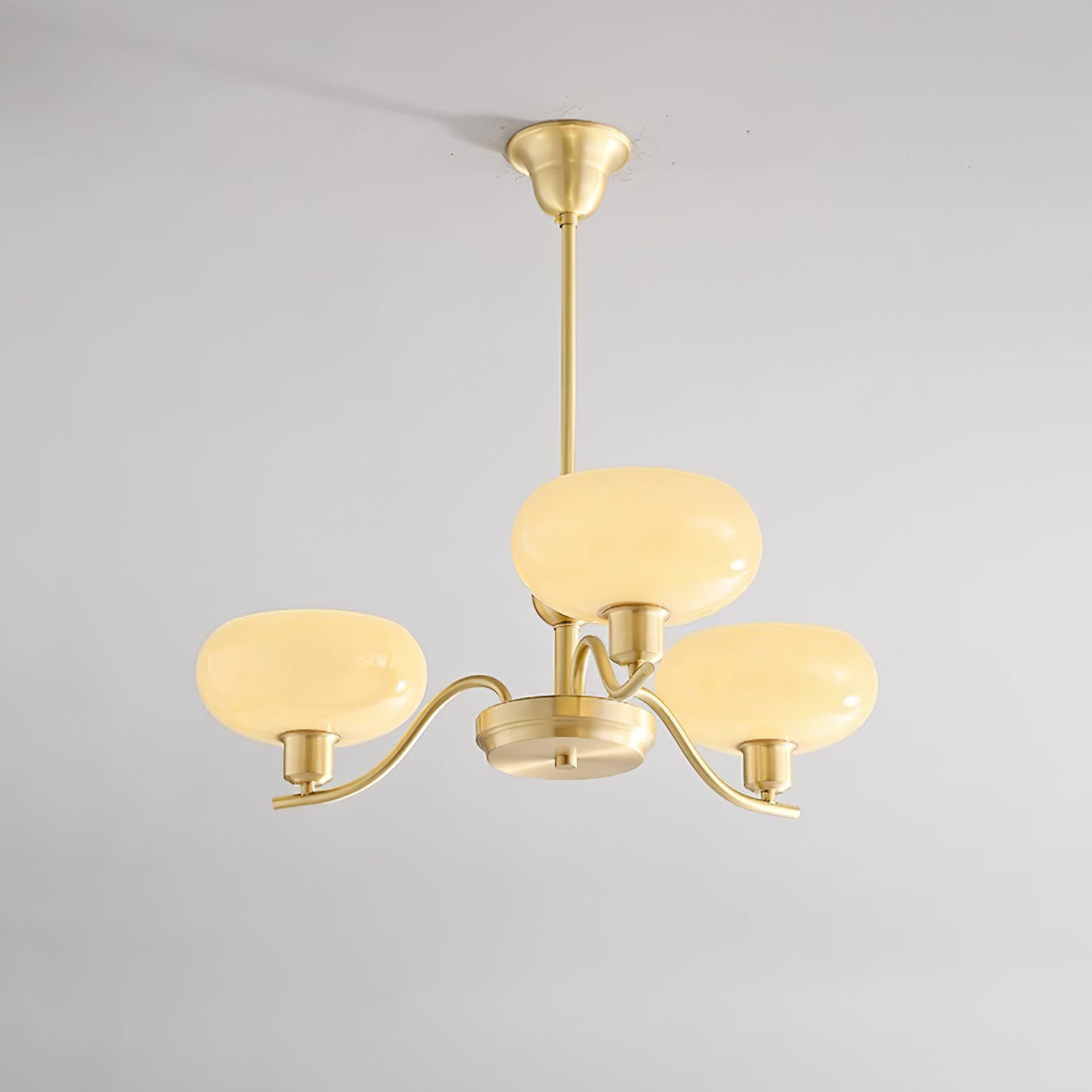 Havana Chandelier Brass and Glass - Letslighting