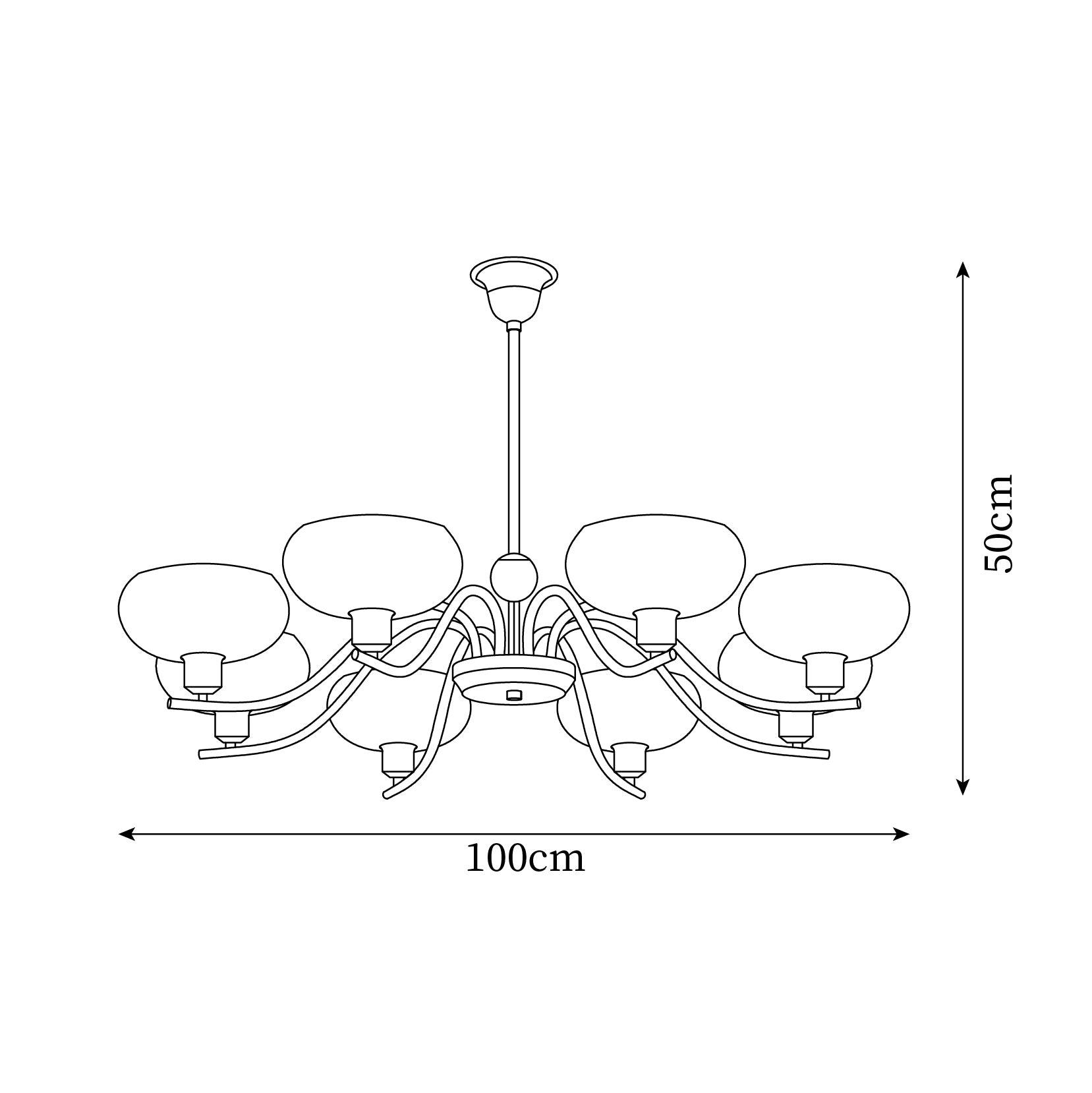 Havana Chandelier Brass and Glass - Letslighting