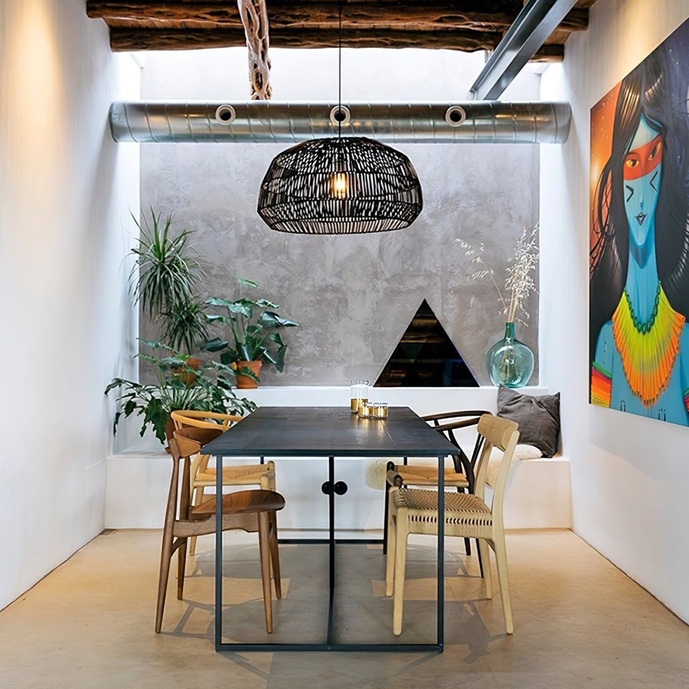 Cucarel Rattan Pendant Light - Letslighting