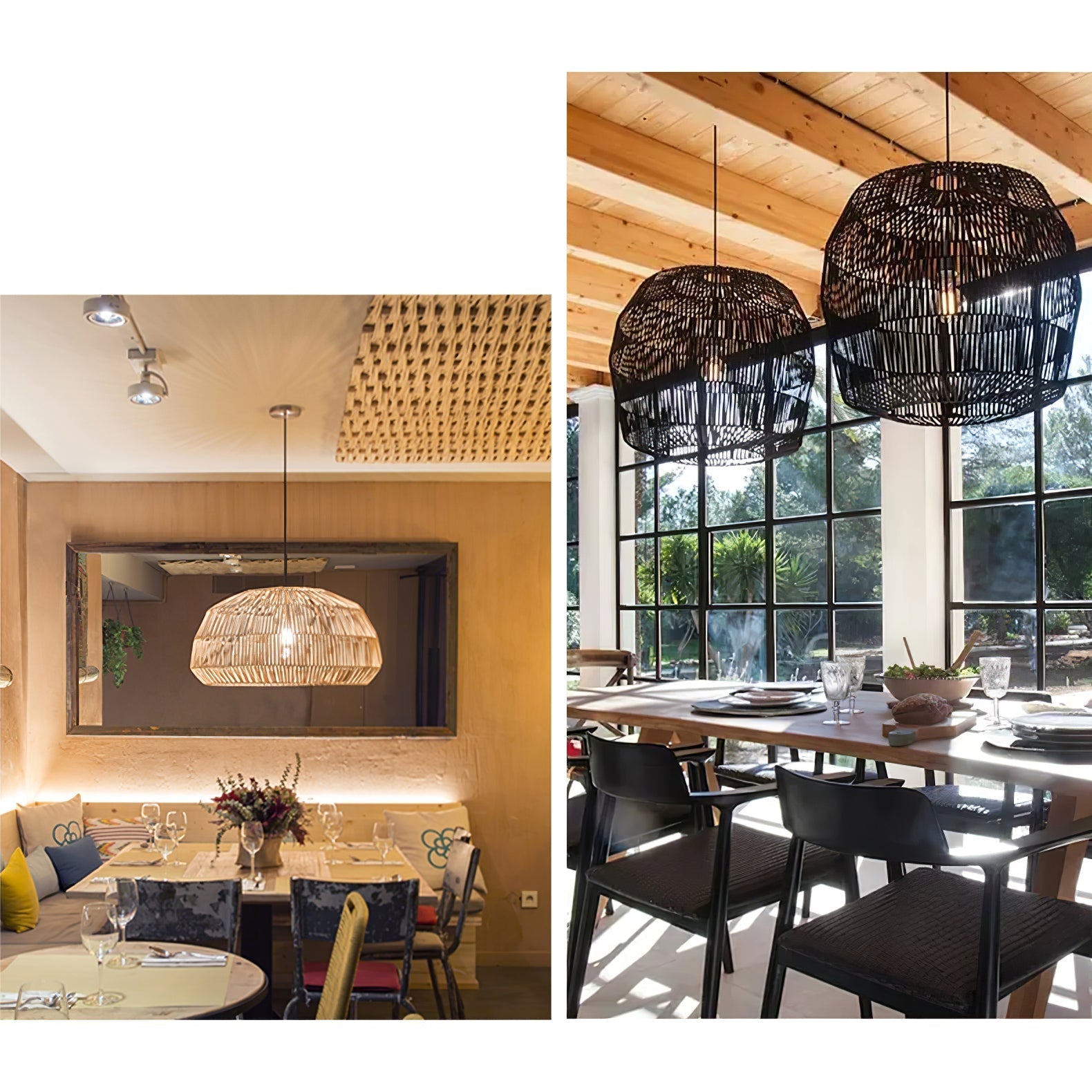 Cucarel Rattan Pendant Light - Letslighting