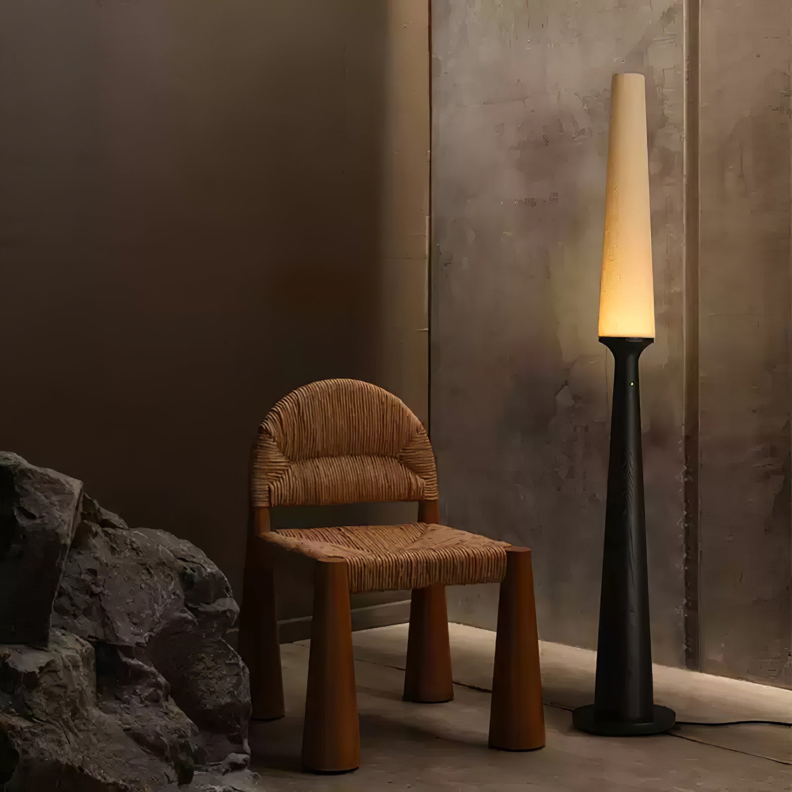 Vetheora Tapered Wood Floor Lamp - Letslighting