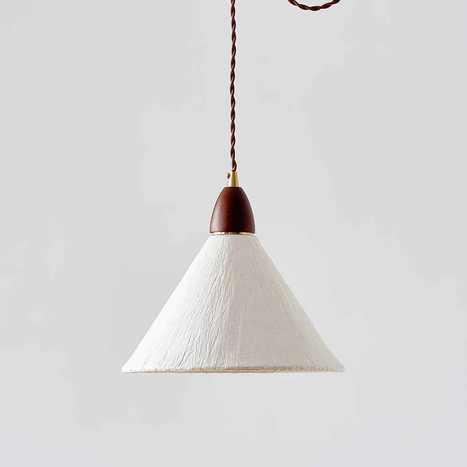 Vellara Paper & Wood Pendant Lamp - Letslighting