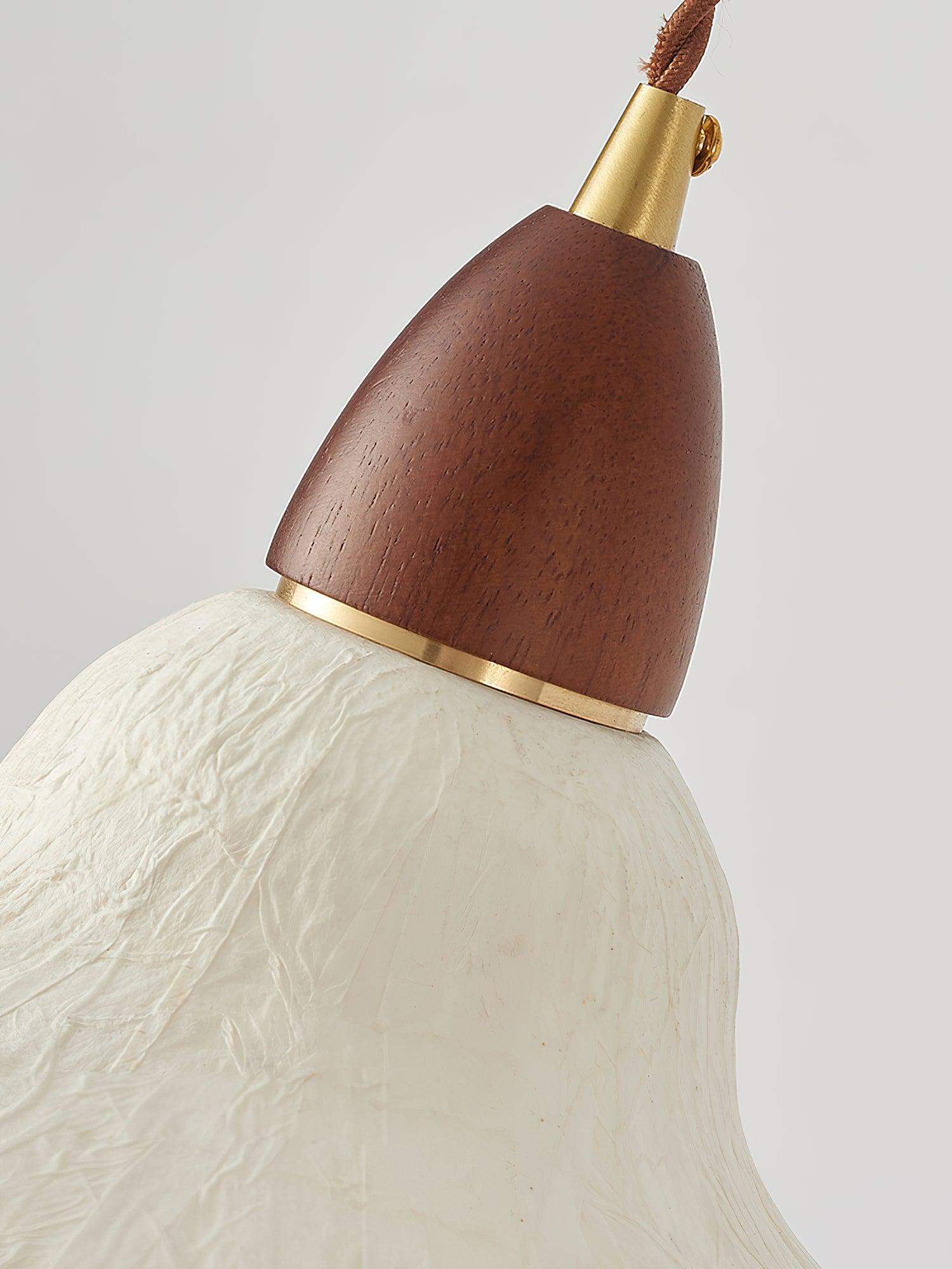 Vellara Paper & Wood Pendant Lamp - Letslighting