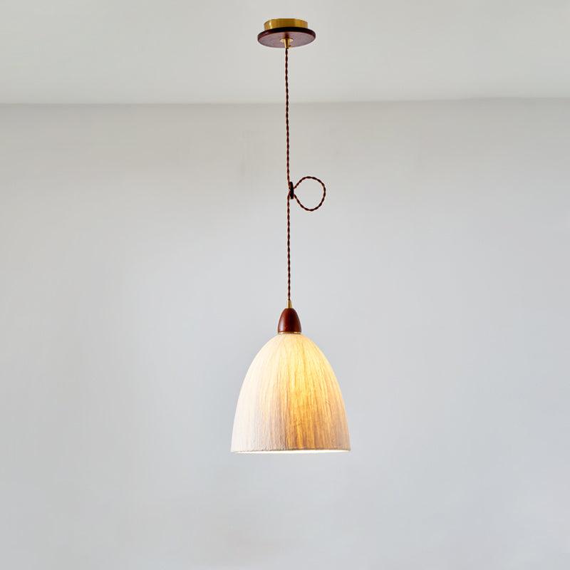 Vellara Paper & Wood Pendant Lamp - Letslighting