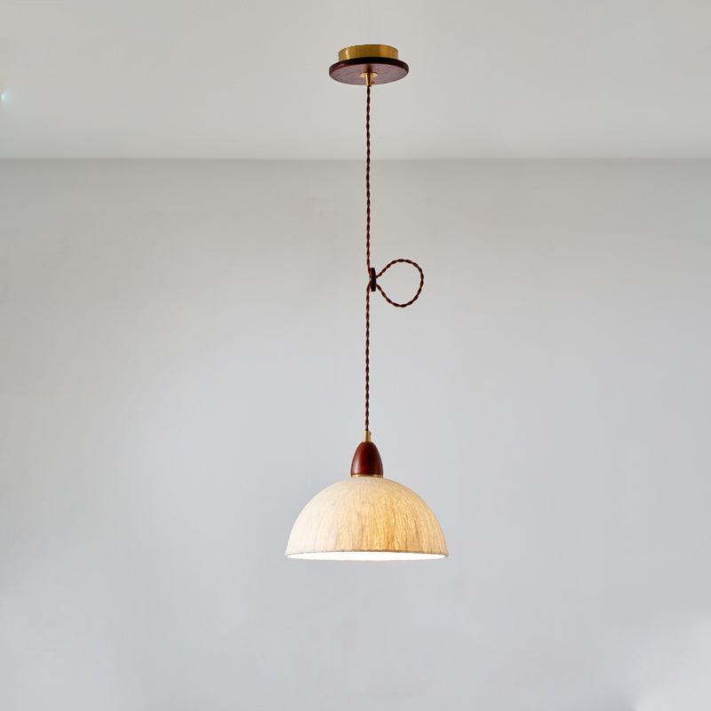 Vellara Paper & Wood Pendant Lamp - Letslighting